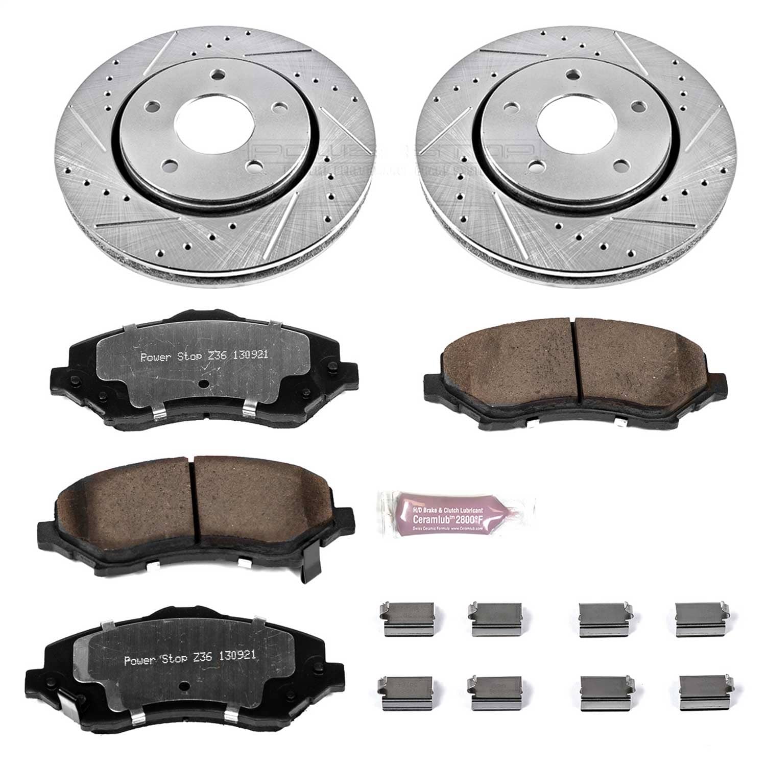 Power Stop - K3118-36 - Front - Disc Brake Pad and Rotor Kit