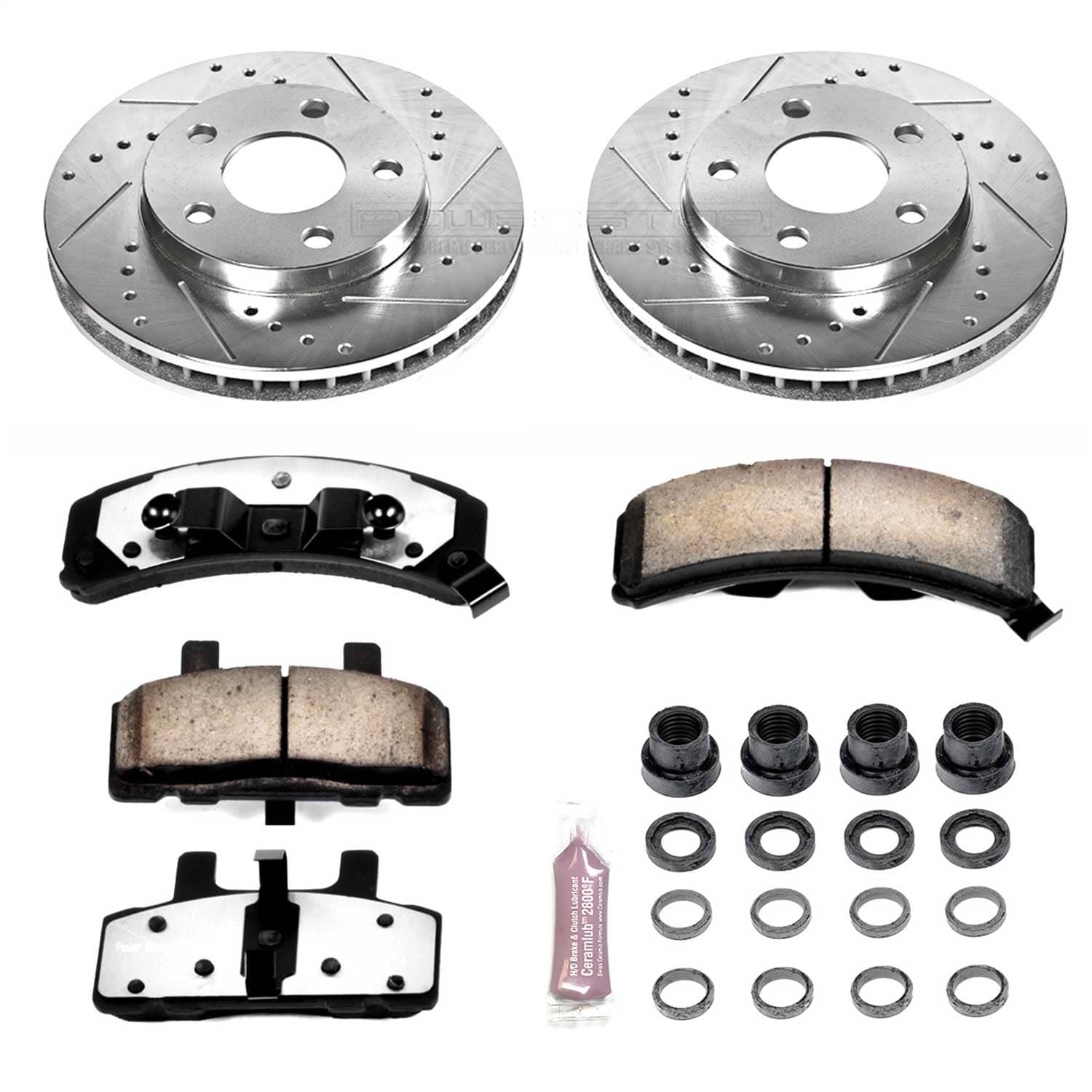 Power Stop - K3132-36 - Front - Disc Brake Pad and Rotor Kit