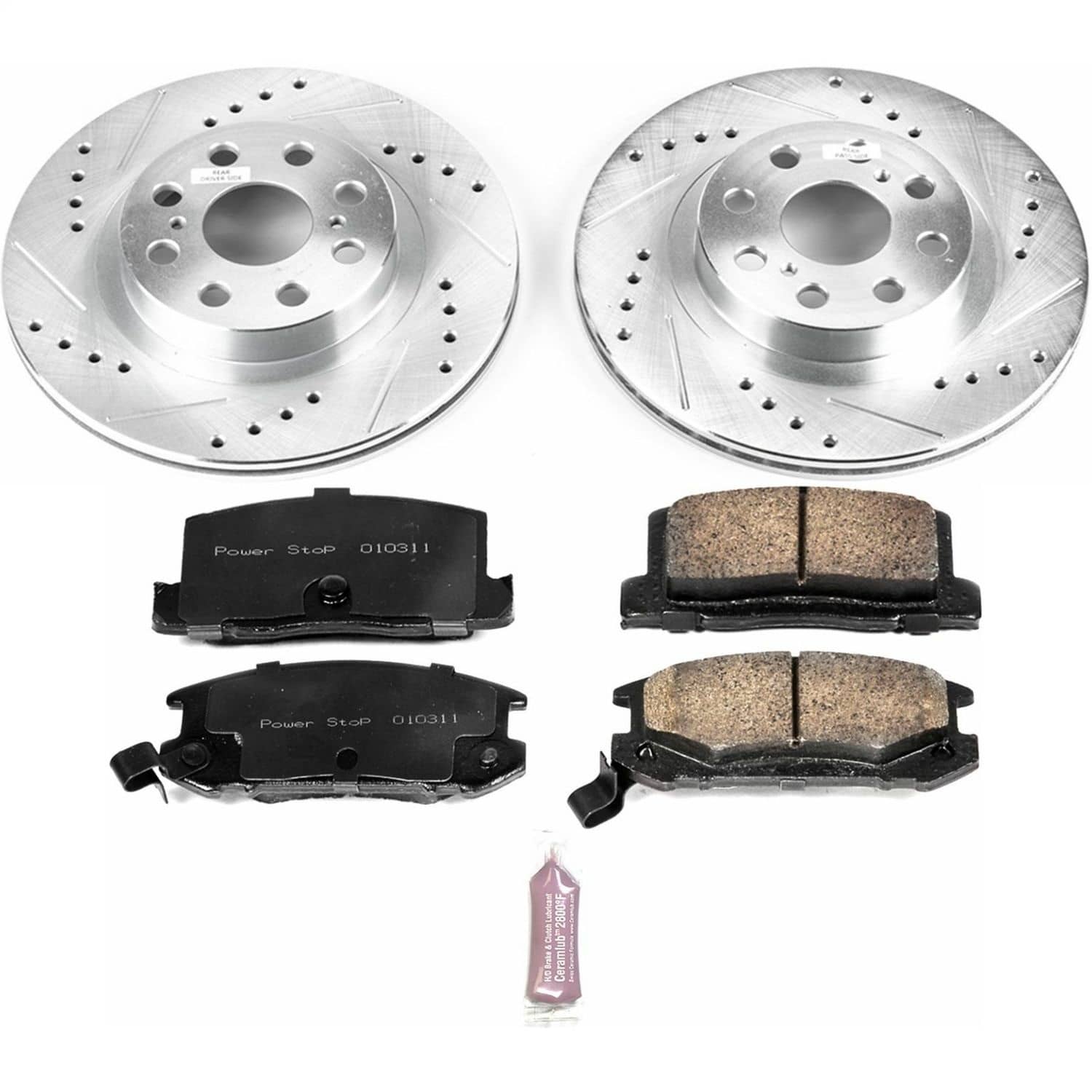 Power Stop - K3161 - Rear - Disc Brake Pad and Rotor Kit