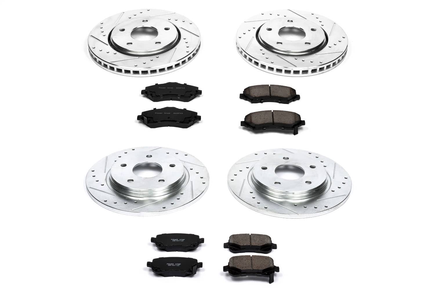 Power Stop - K4015 - Front and Rear - Disc Brake Pad and Rotor Kit