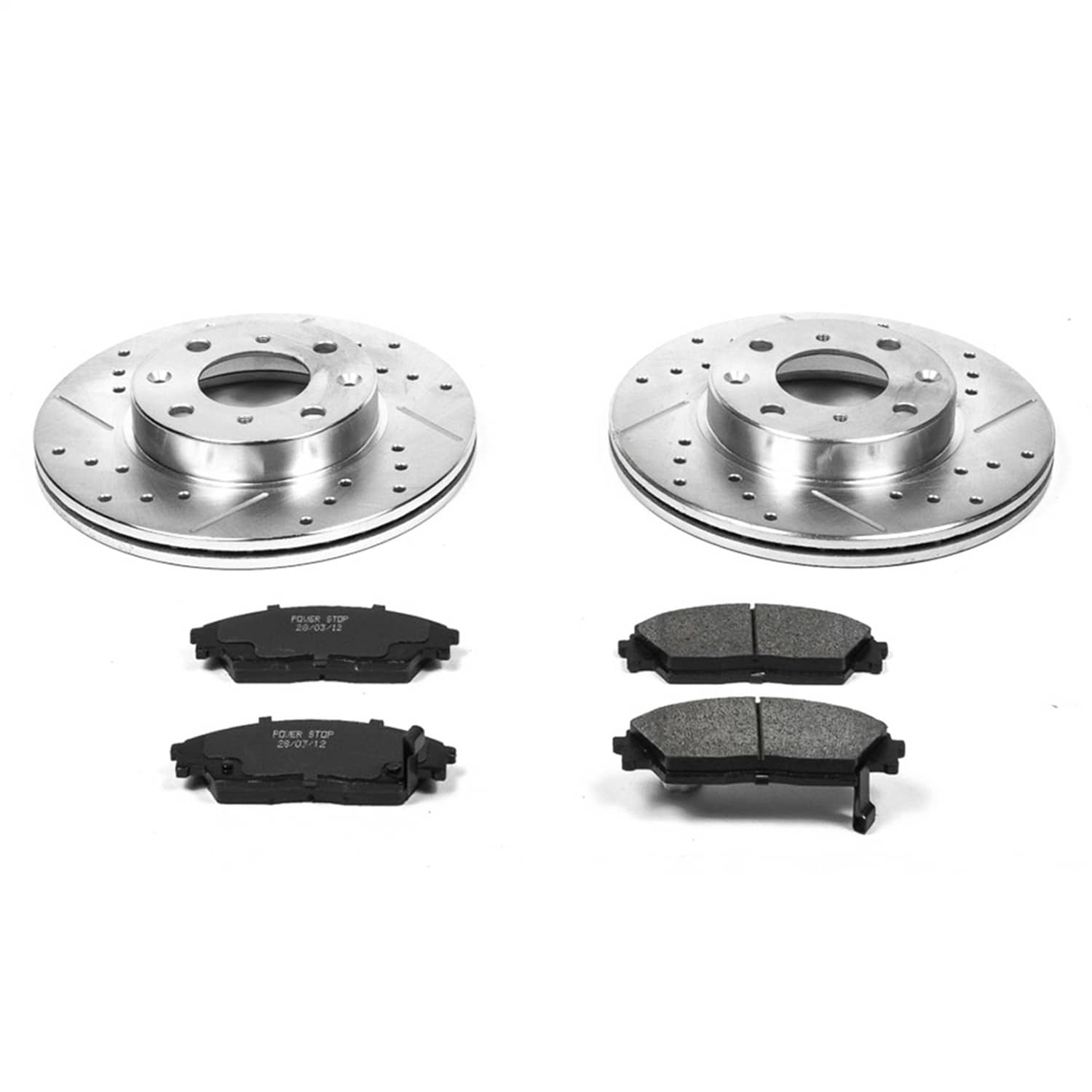 Power Stop - K402 - Front - Disc Brake Pad and Rotor Kit