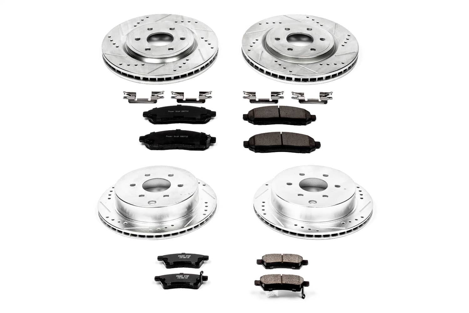 Power Stop - K4062 - Front and Rear - Disc Brake Pad and Rotor Kit