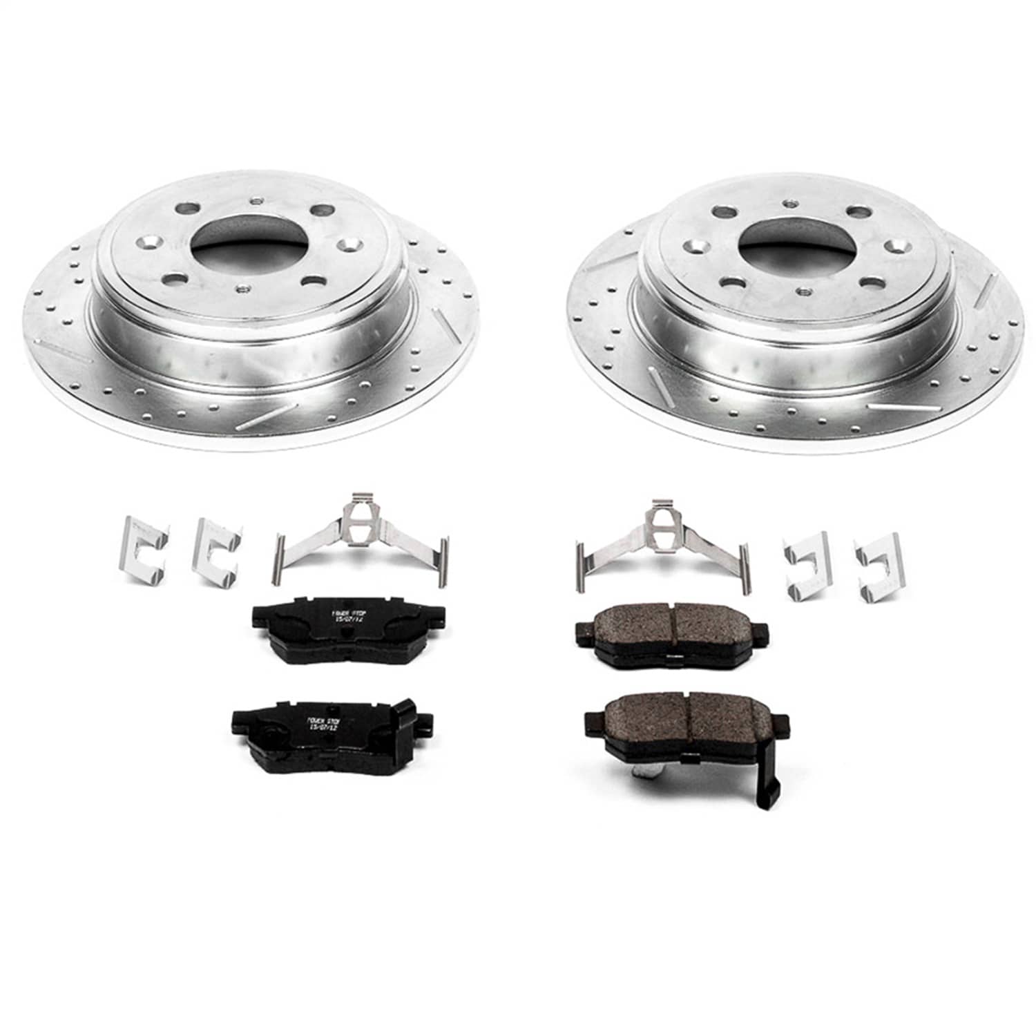 Power Stop - K408 - Rear - Disc Brake Pad and Rotor Kit