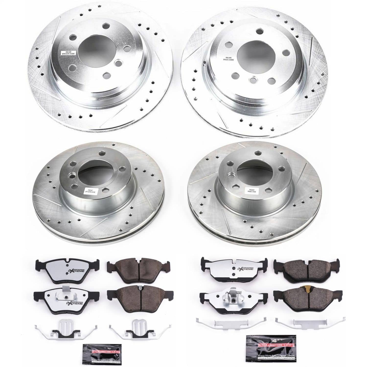 Power Stop - K4102-26 - Front and Rear - Disc Brake Pad and Rotor Kit