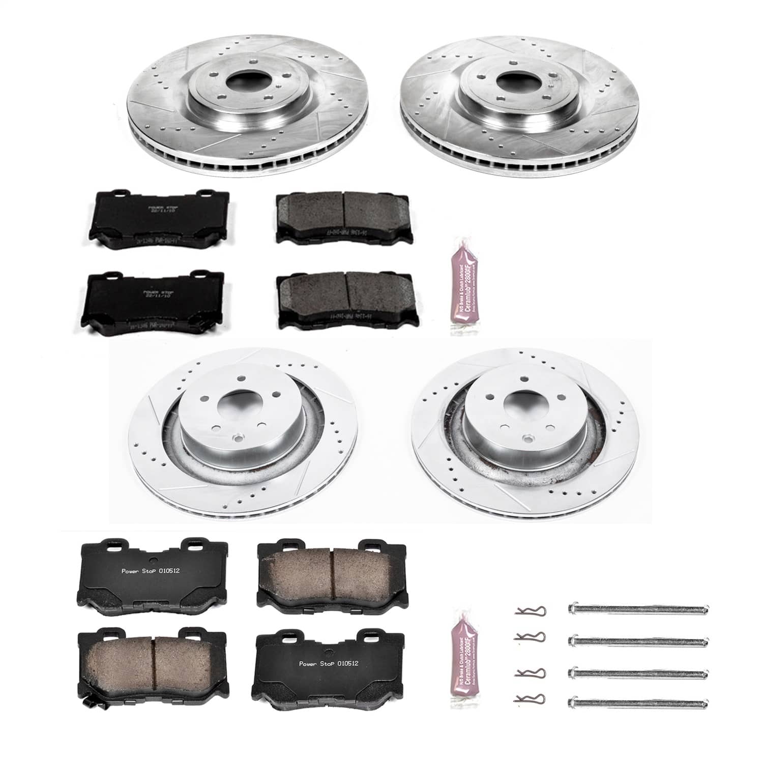Power Stop - K4138 - Front and Rear - Disc Brake Pad and Rotor Kit