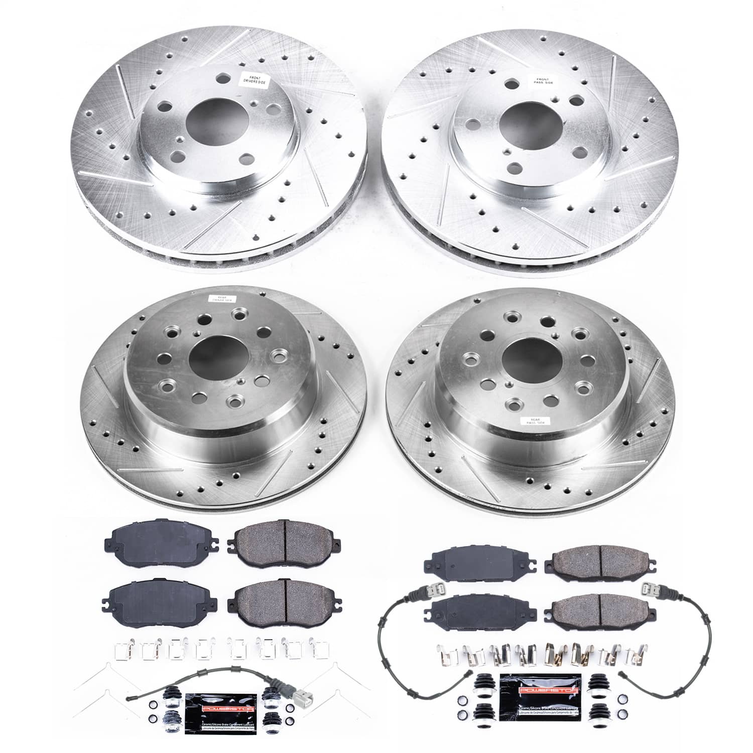Power Stop - K4335 - Front and Rear - Disc Brake Pad and Rotor Kit
