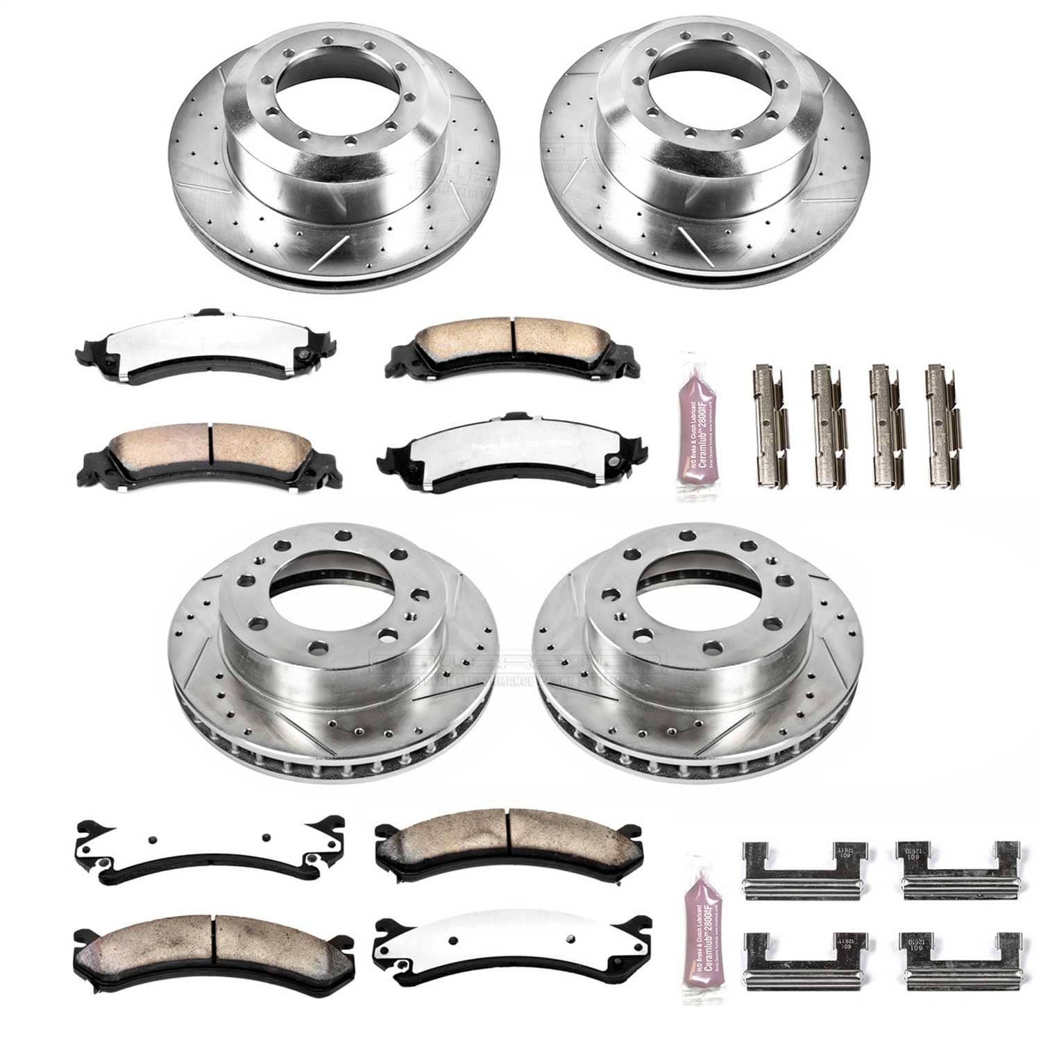 Power Stop - K4454-36 - Front and Rear - Disc Brake Pad and Rotor Kit