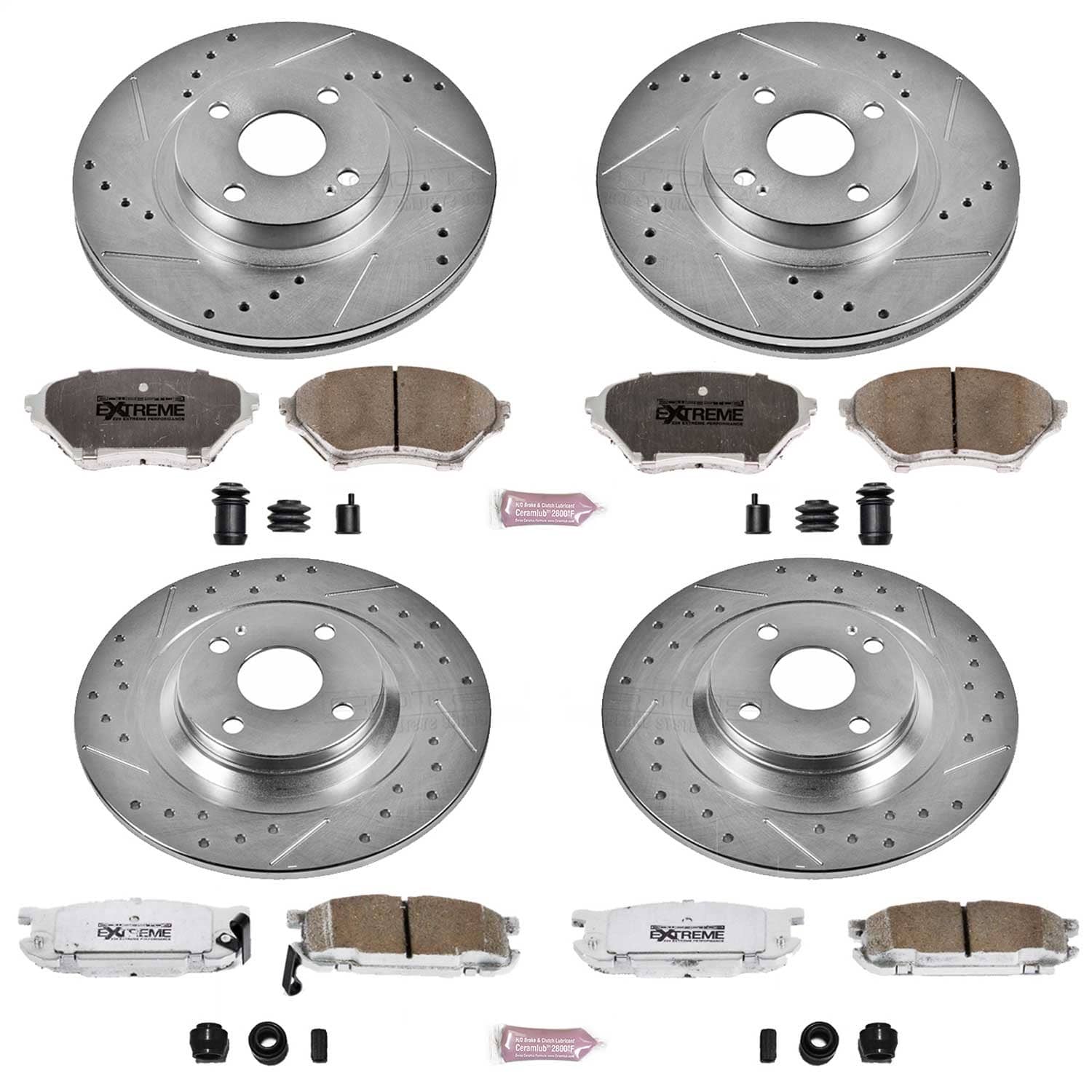 Power Stop - K4468-26 - Front and Rear - Disc Brake Pad and Rotor Kit