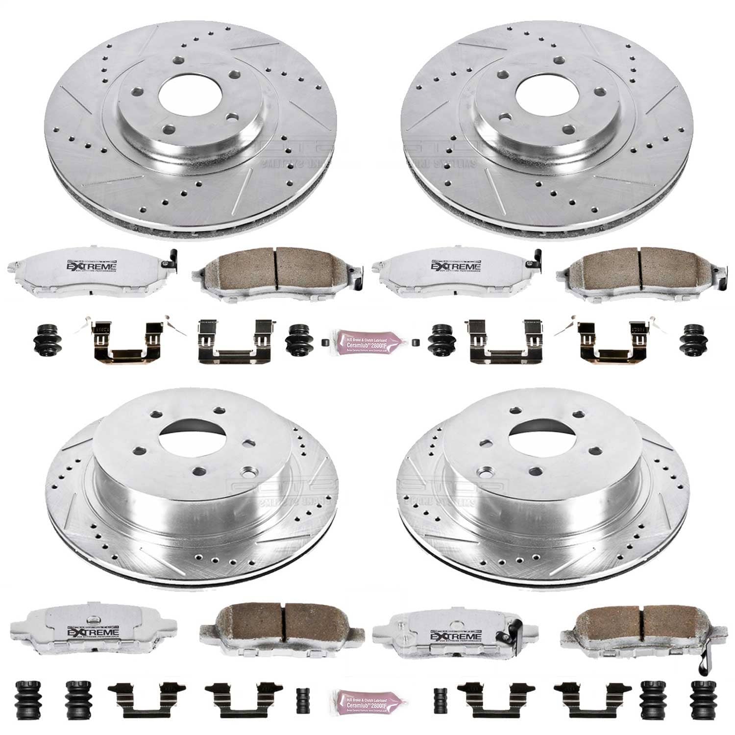 Power Stop - K4476-26 - Front and Rear - Disc Brake Pad and Rotor Kit