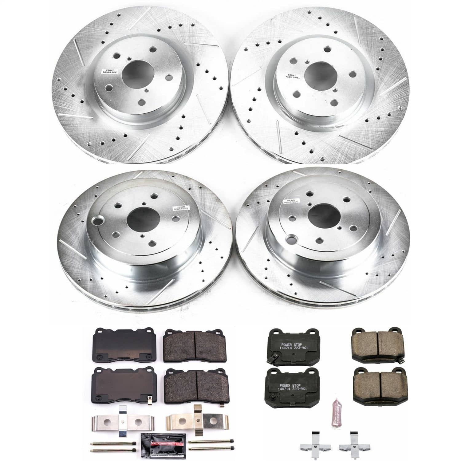 Power Stop - K4490 - Front and Rear - Disc Brake Pad and Rotor Kit