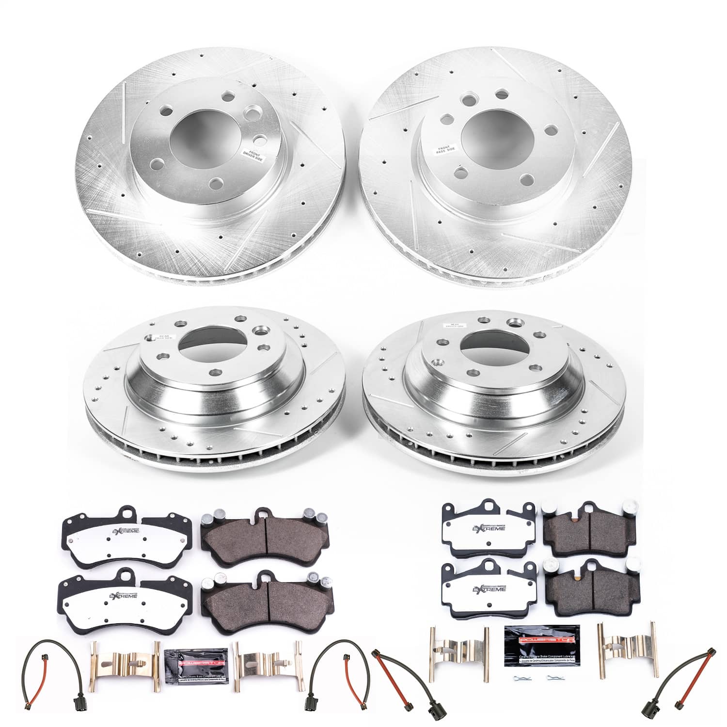 Power Stop - K4495-26 - Front and Rear - Disc Brake Pad and Rotor Kit
