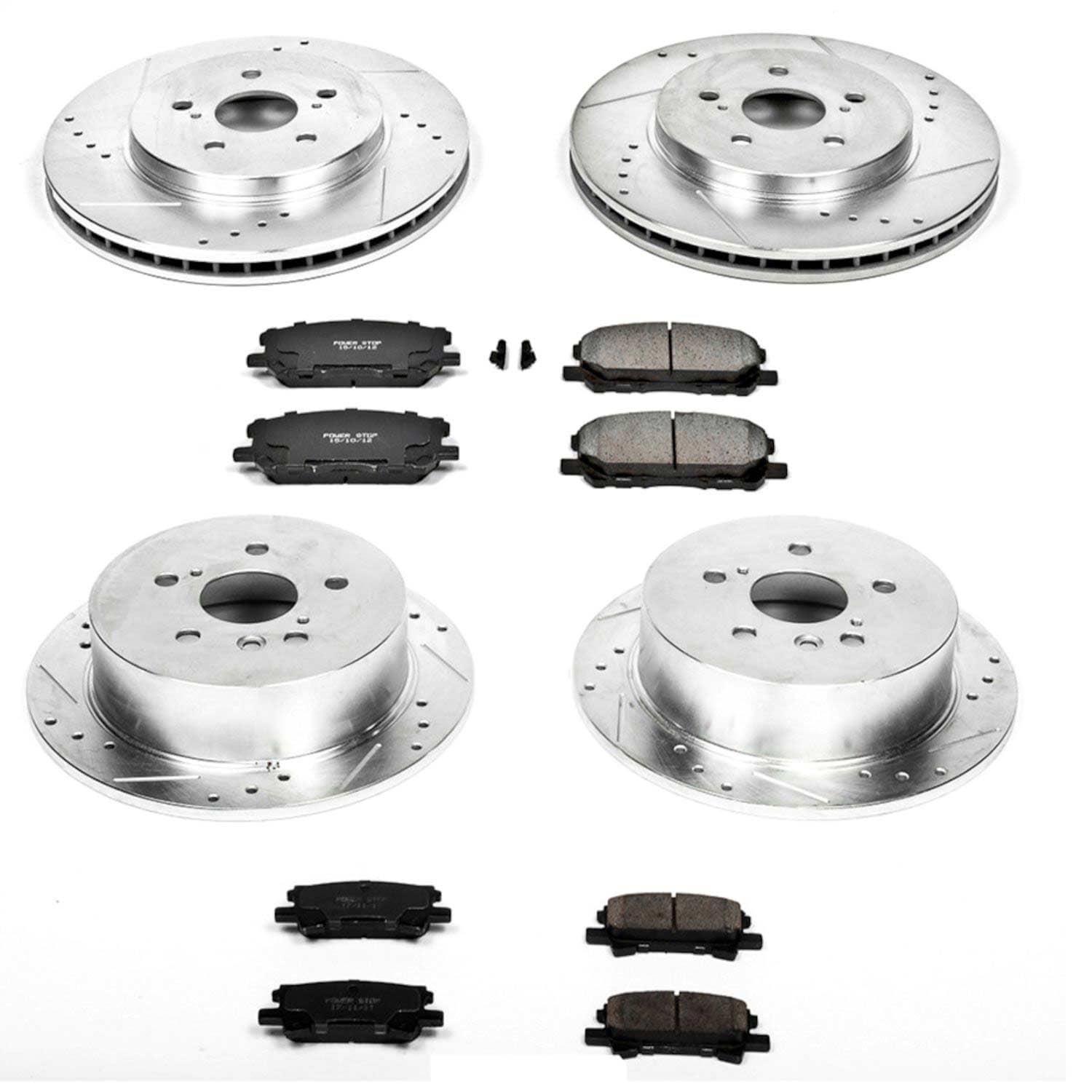 Power Stop - K4530 - Front and Rear - Disc Brake Pad and Rotor Kit