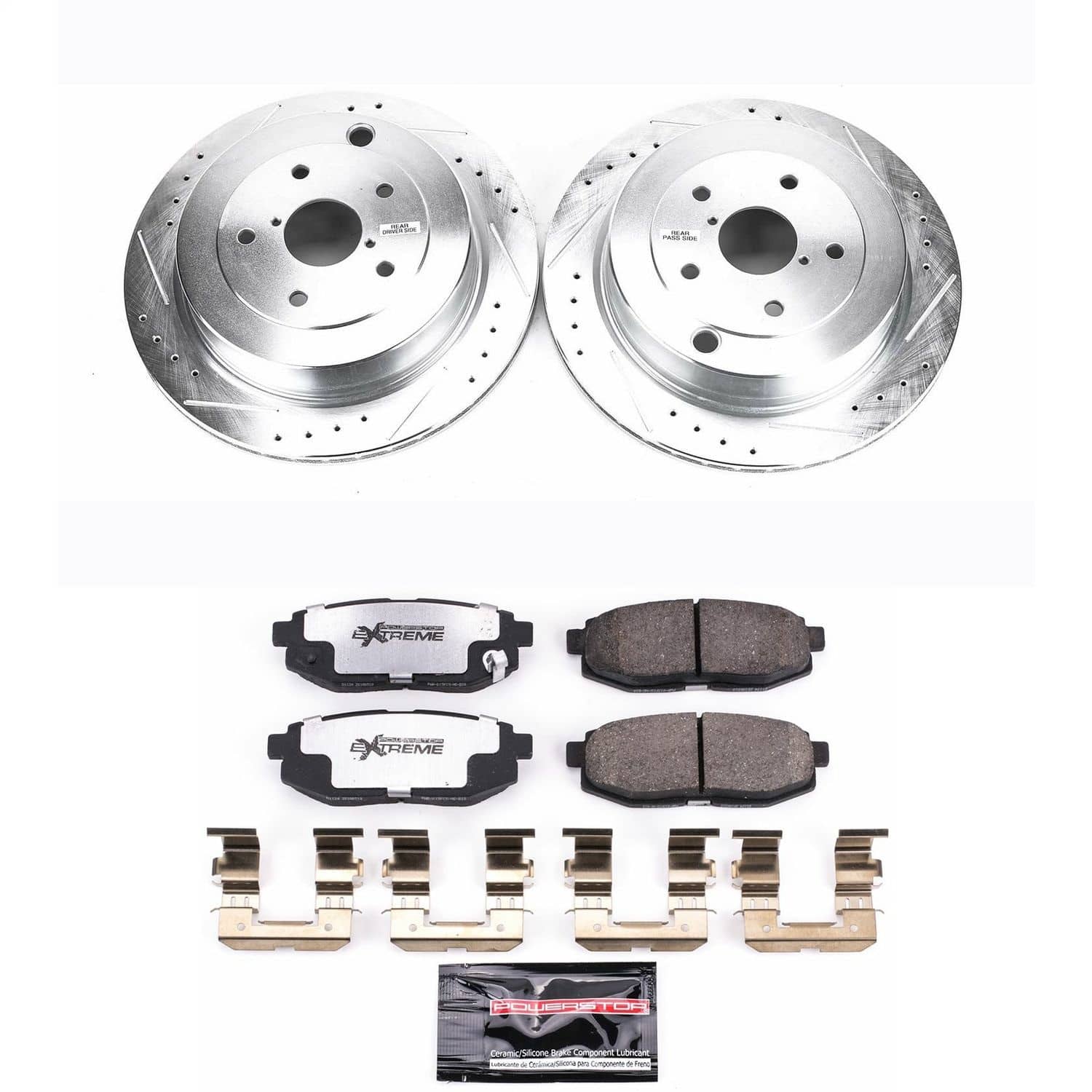 Power Stop - K4645-26 - Rear - Disc Brake Pad and Rotor Kit