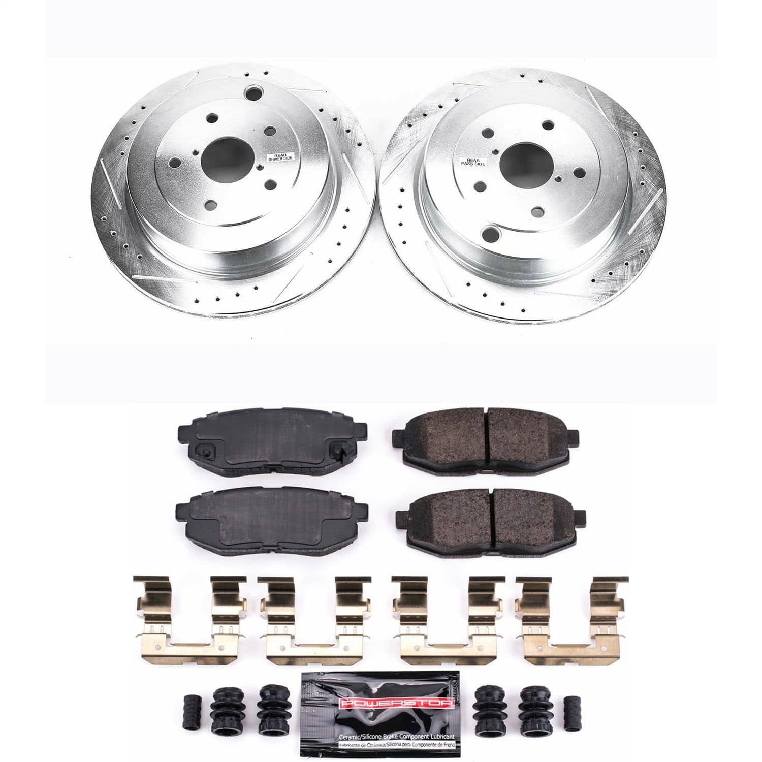 Power Stop - K4645 - Rear - Disc Brake Pad and Rotor Kit