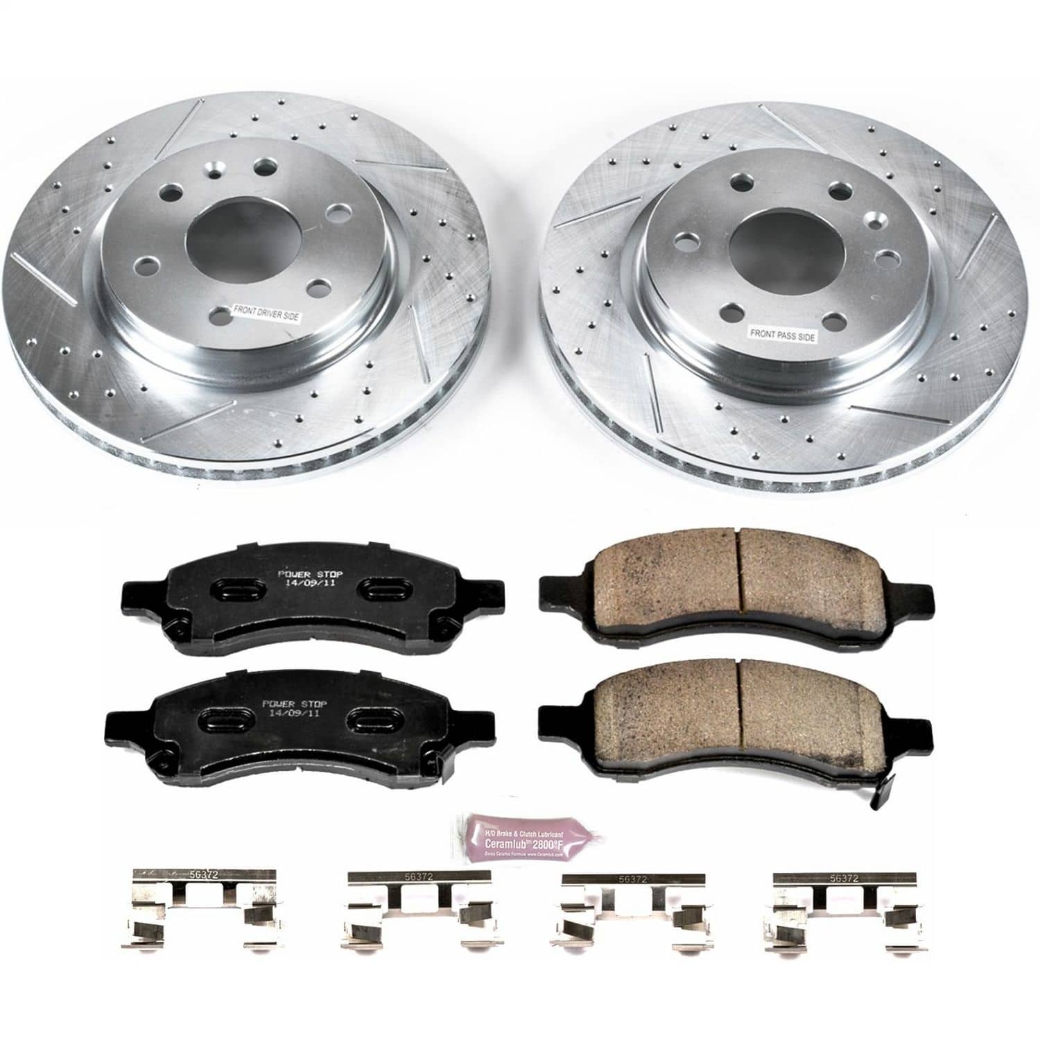 Power Stop - K4657-36 - Front - Disc Brake Pad and Rotor Kit