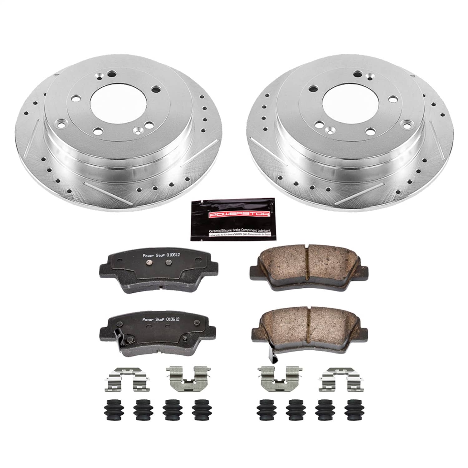 Power Stop - K4710 - Rear - Disc Brake Pad and Rotor Kit