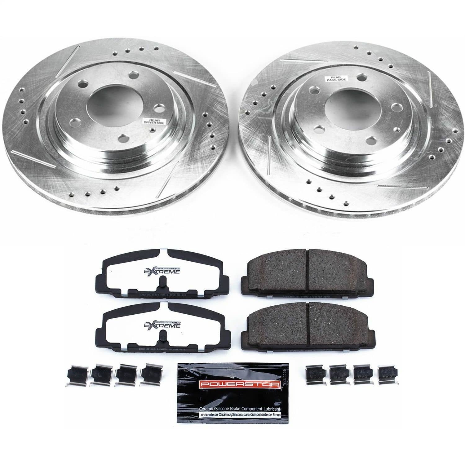 Power Stop - K4835-26 - Rear - Disc Brake Pad and Rotor Kit