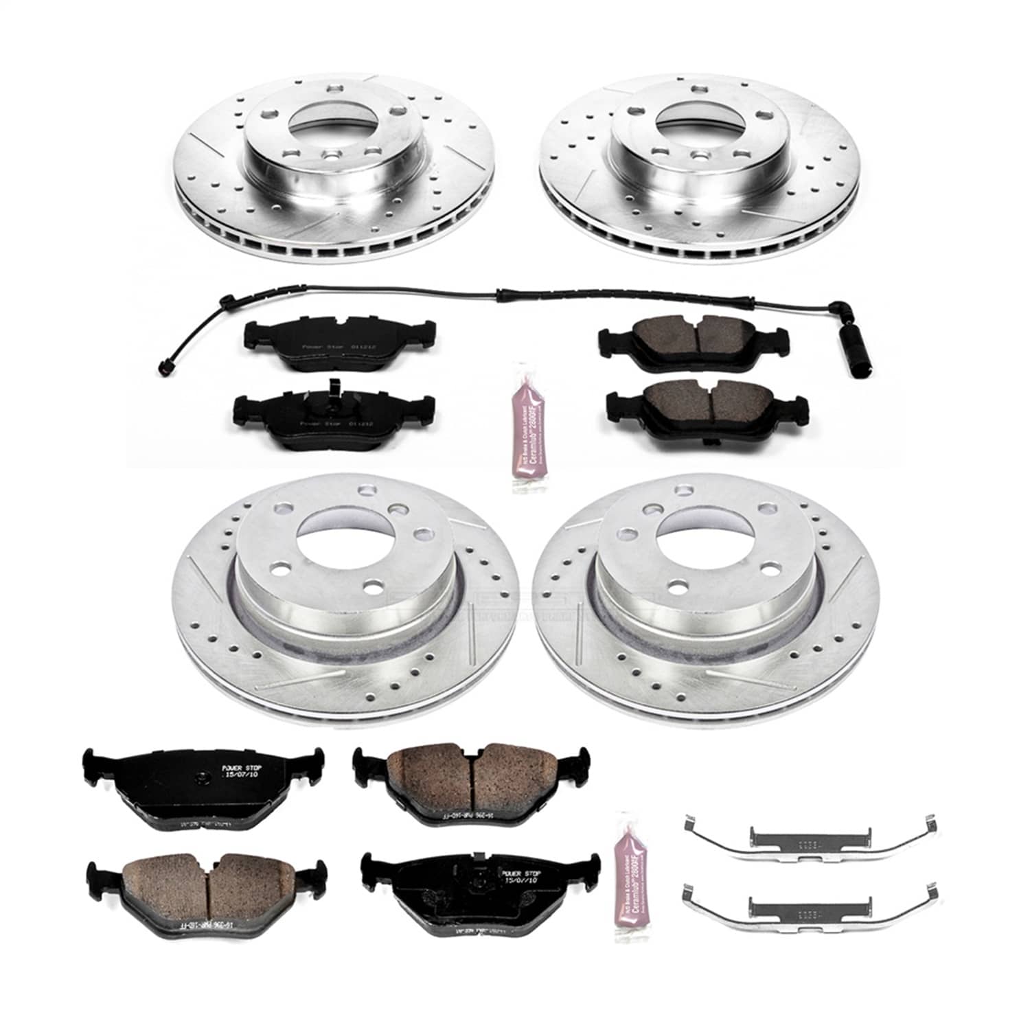 Power Stop - K507 - Front and Rear - Disc Brake Pad and Rotor Kit