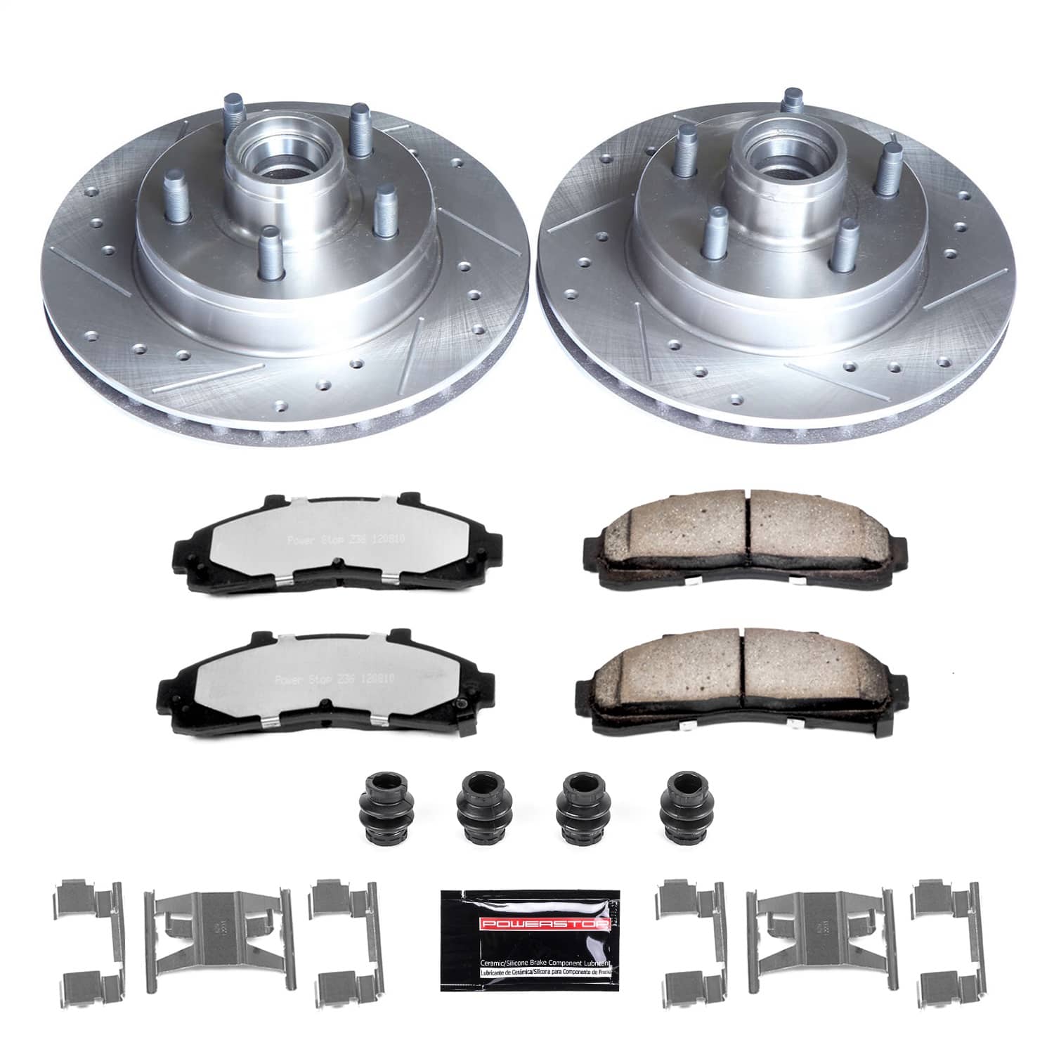 Power Stop - K5079-36 - Front - Disc Brake Pad and Rotor Kit