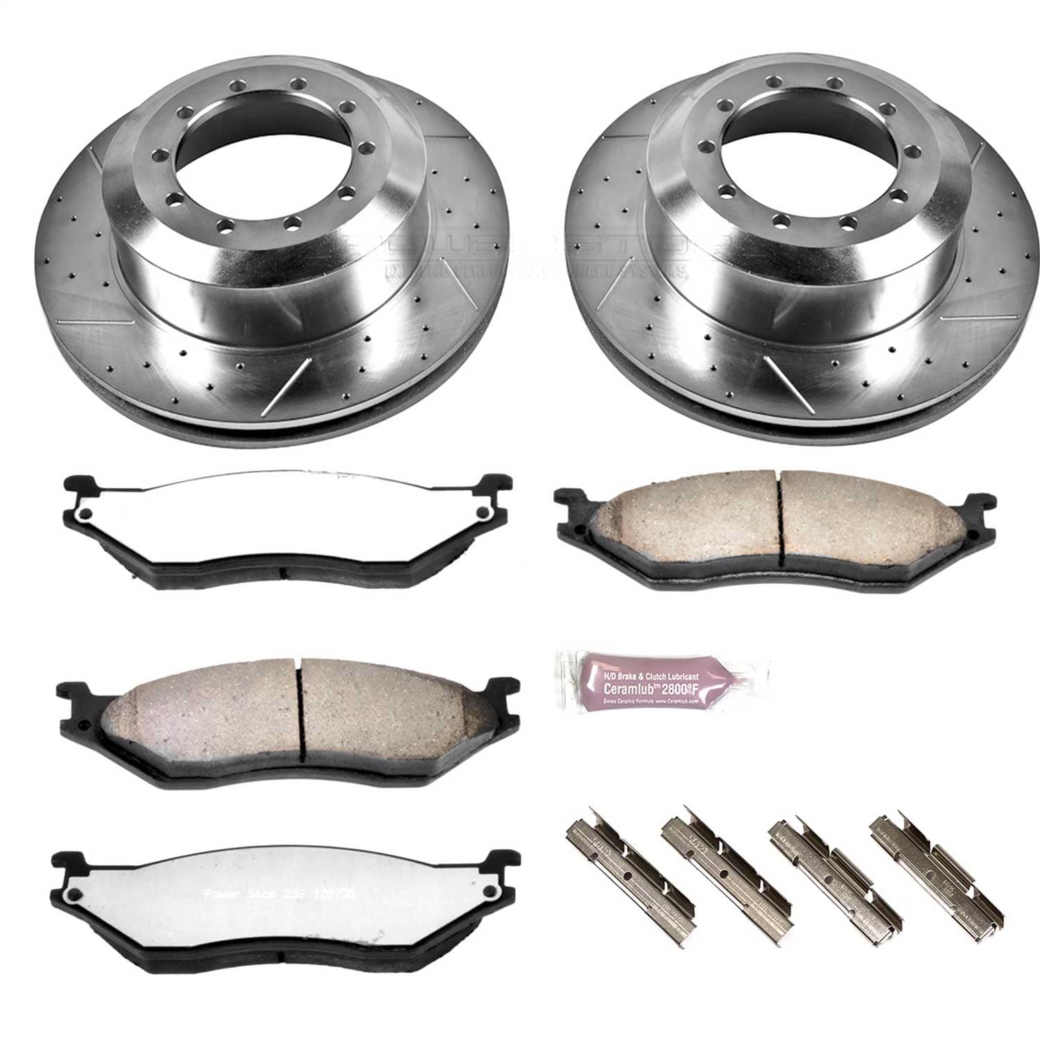 Power Stop - K5184-36 - Rear - Disc Brake Pad and Rotor Kit
