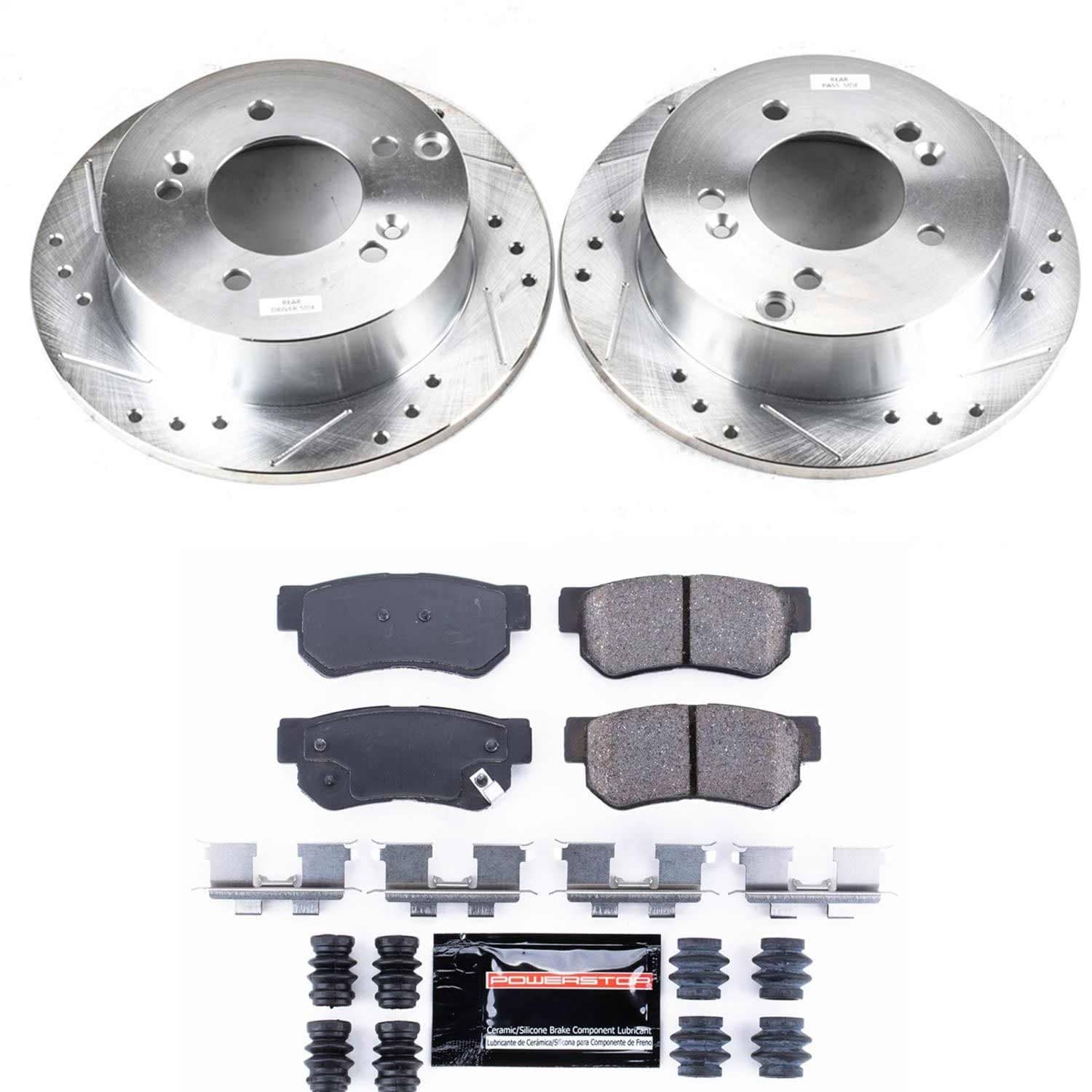 Power Stop - K5214 - Rear - Disc Brake Pad and Rotor Kit