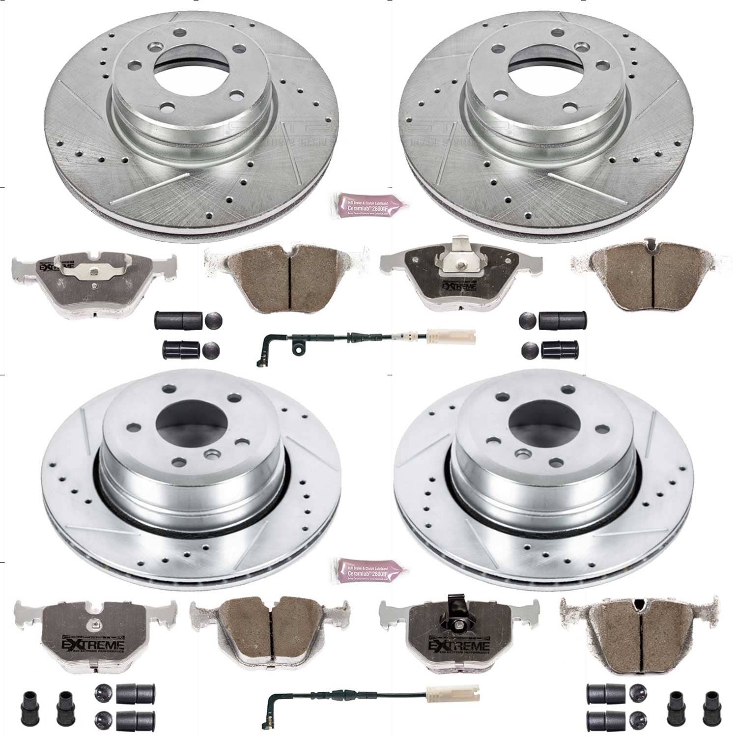 Power Stop - K5440-26 - Front and Rear - Disc Brake Pad and Rotor Kit