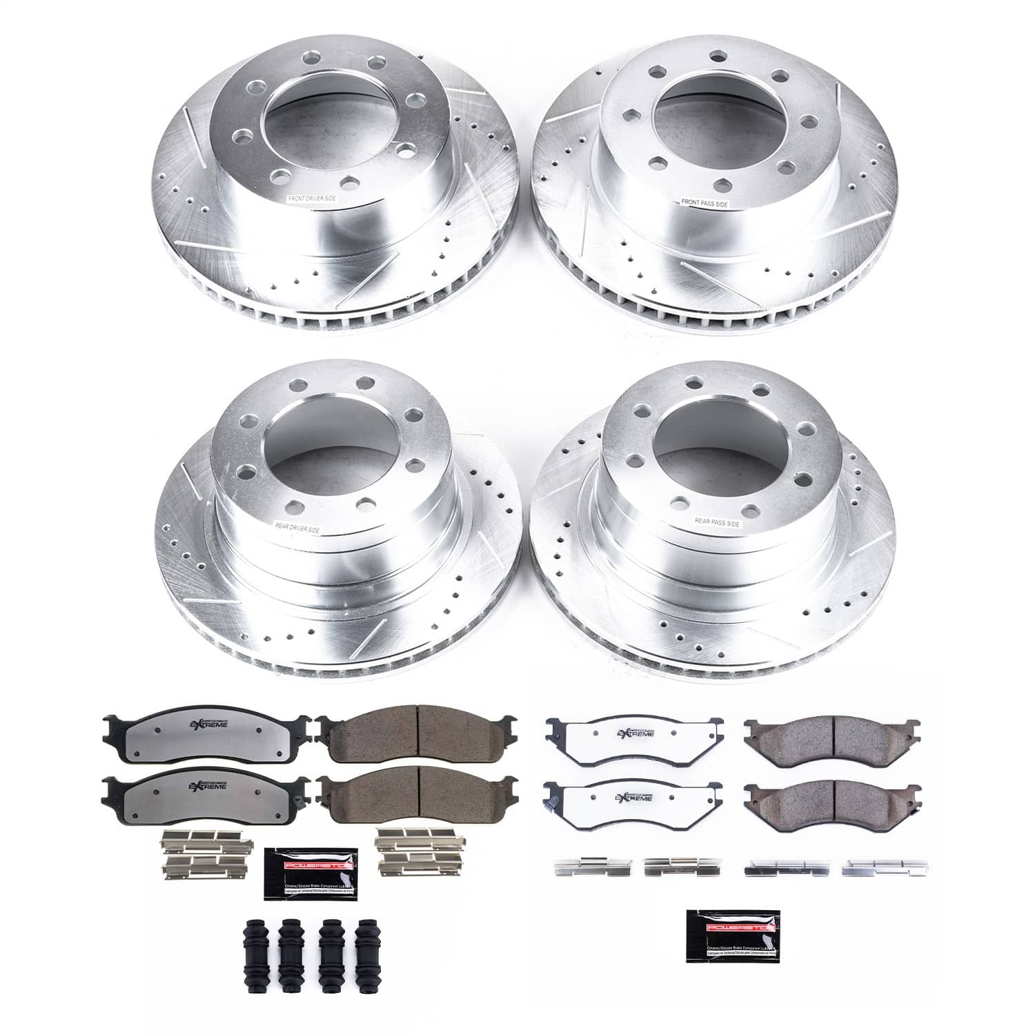 Power Stop - K5468-36 - Front and Rear - Disc Brake Pad and Rotor Kit