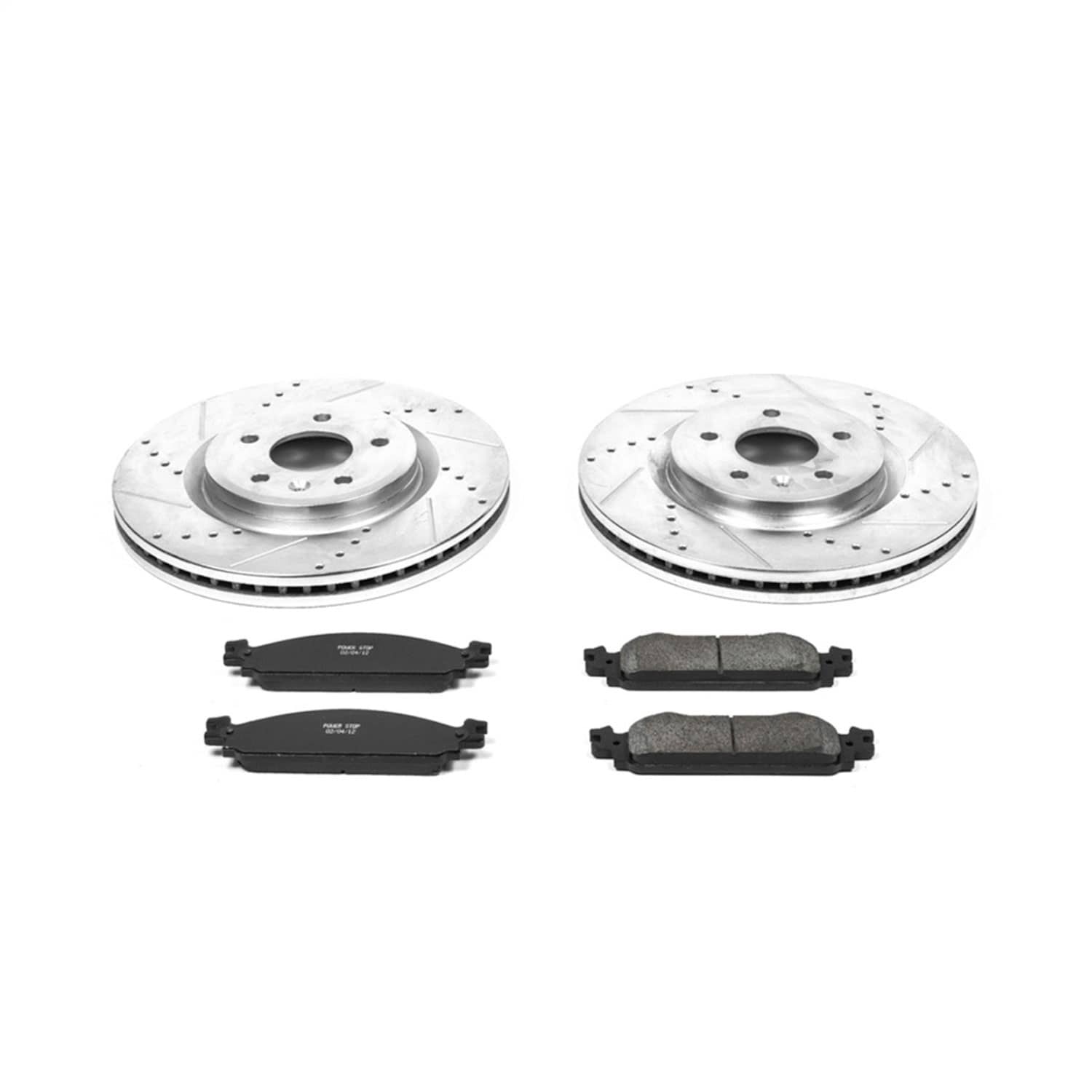 Power Stop - K5509 - Front - Disc Brake Pad and Rotor Kit