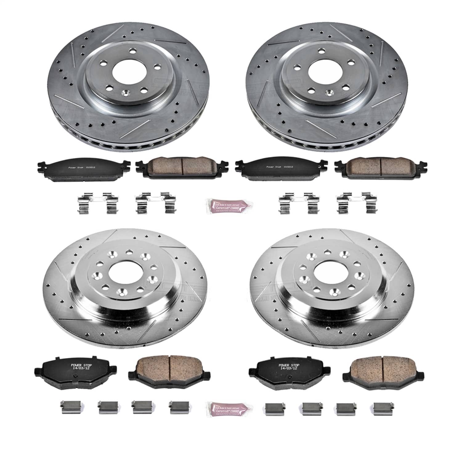 Power Stop - K5510 - Front and Rear - Disc Brake Pad and Rotor Kit