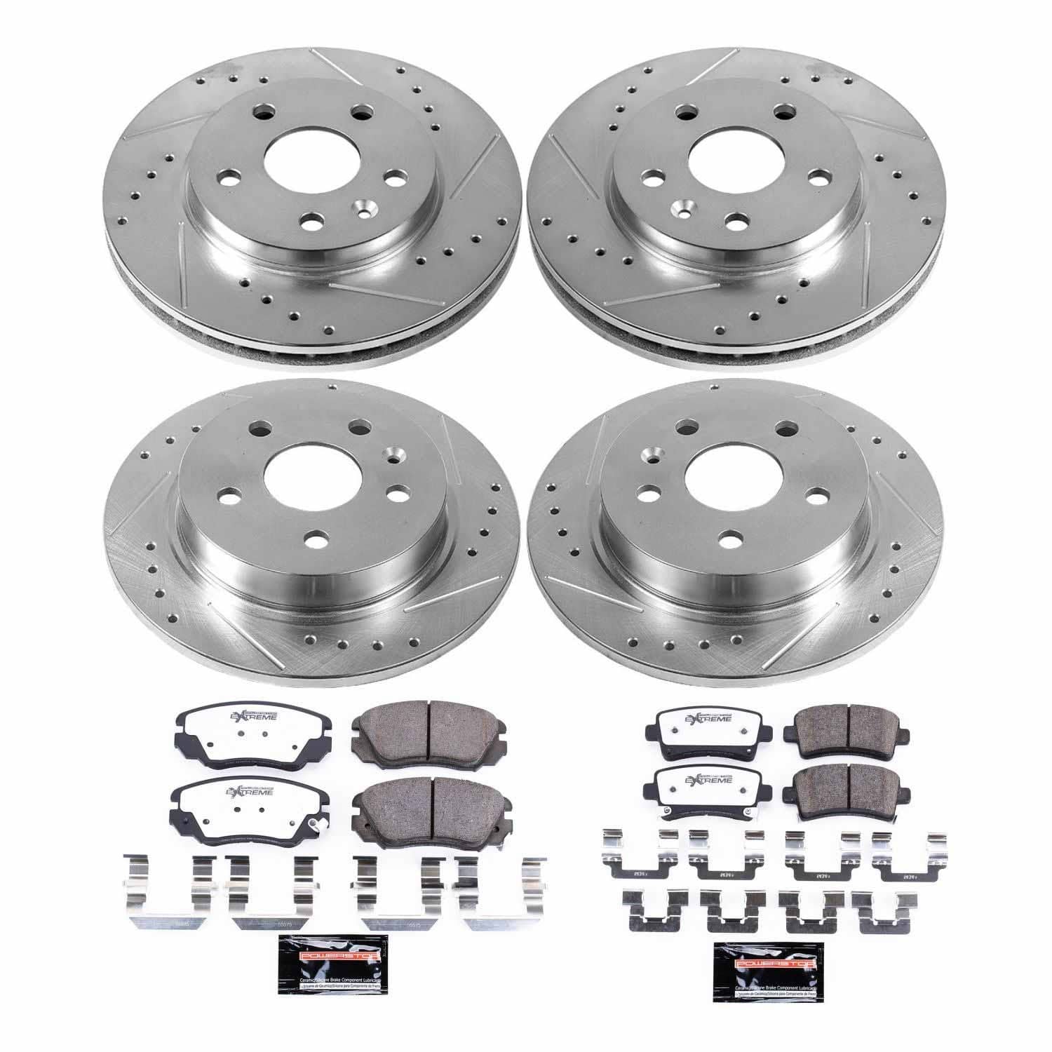 Power Stop - K5523-26 - Front and Rear - Disc Brake Pad and Rotor Kit