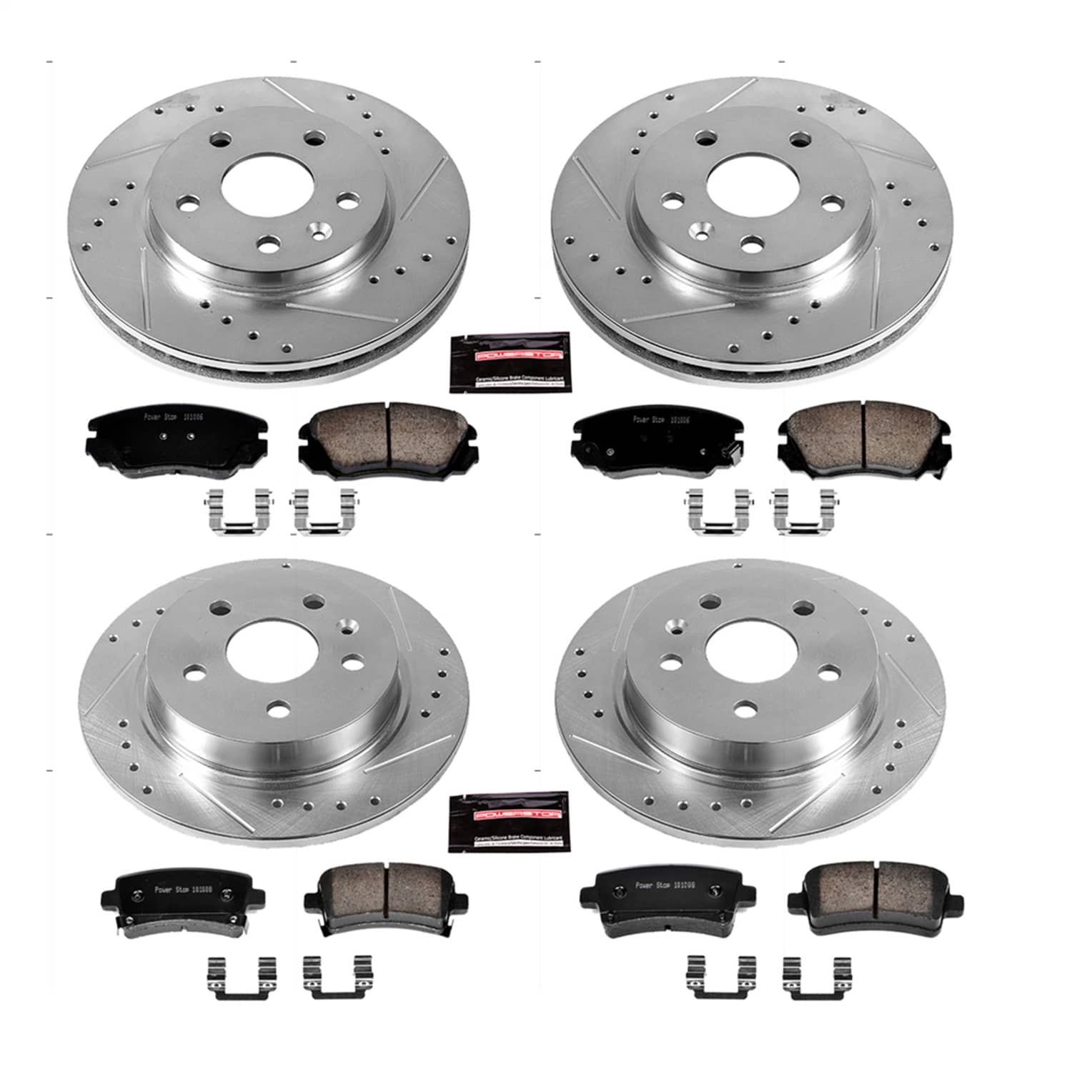 Power Stop - K5523 - Front and Rear - Disc Brake Pad and Rotor Kit