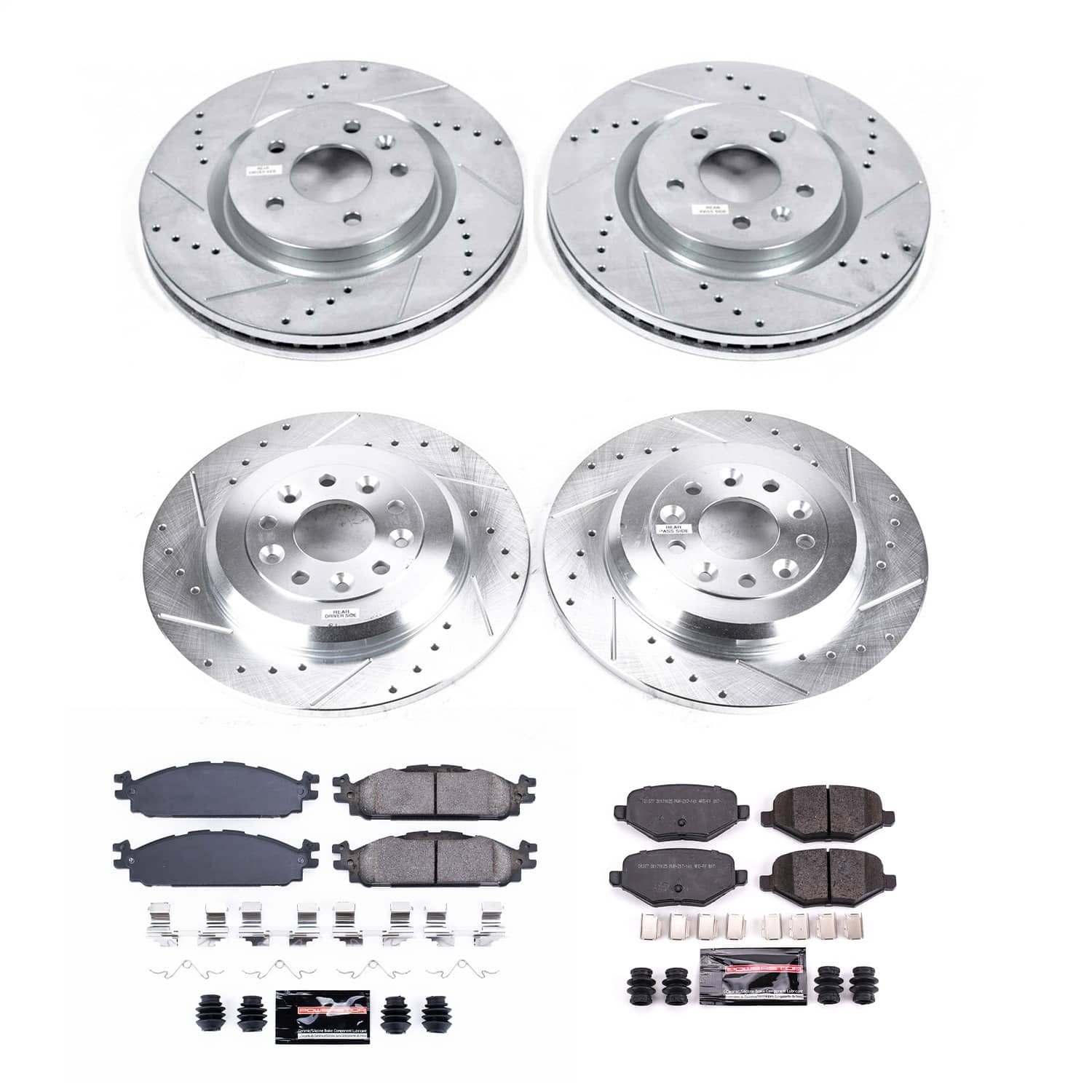 Power Stop - K5584 - Front and Rear - Disc Brake Pad and Rotor Kit