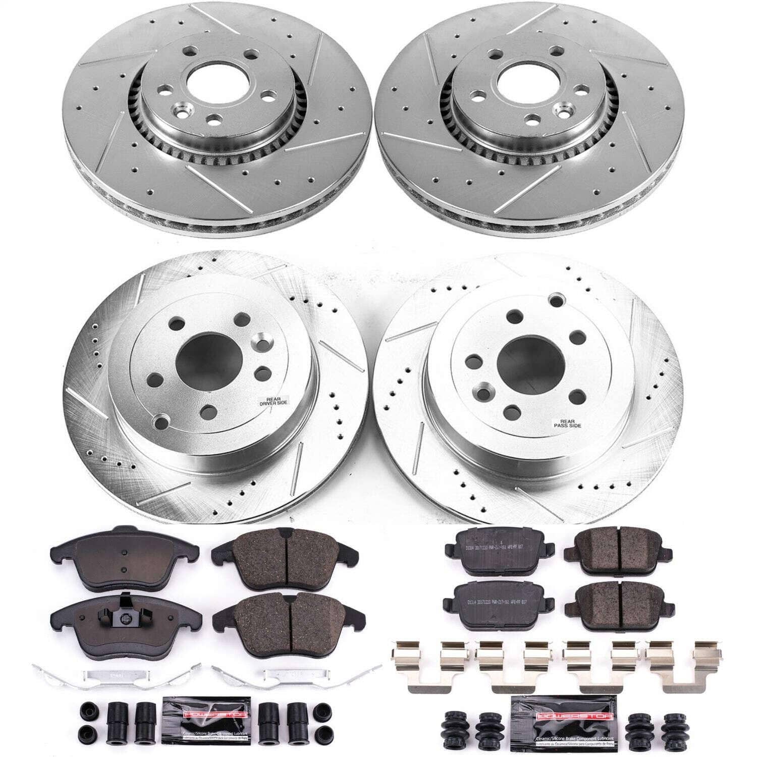 Power Stop - K5616 - Front and Rear - Disc Brake Pad and Rotor Kit