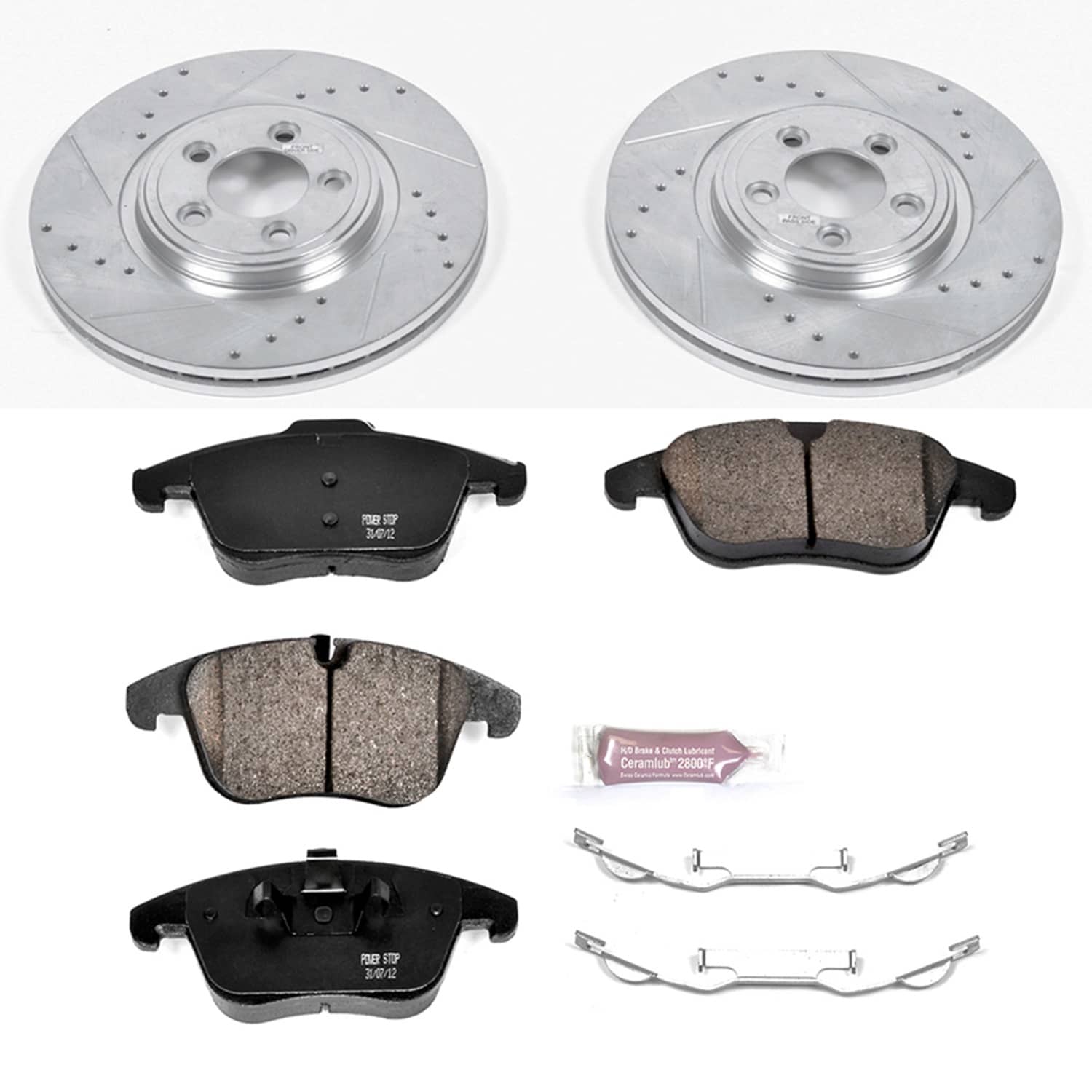 Power Stop - K5636 - Front - Disc Brake Pad and Rotor Kit