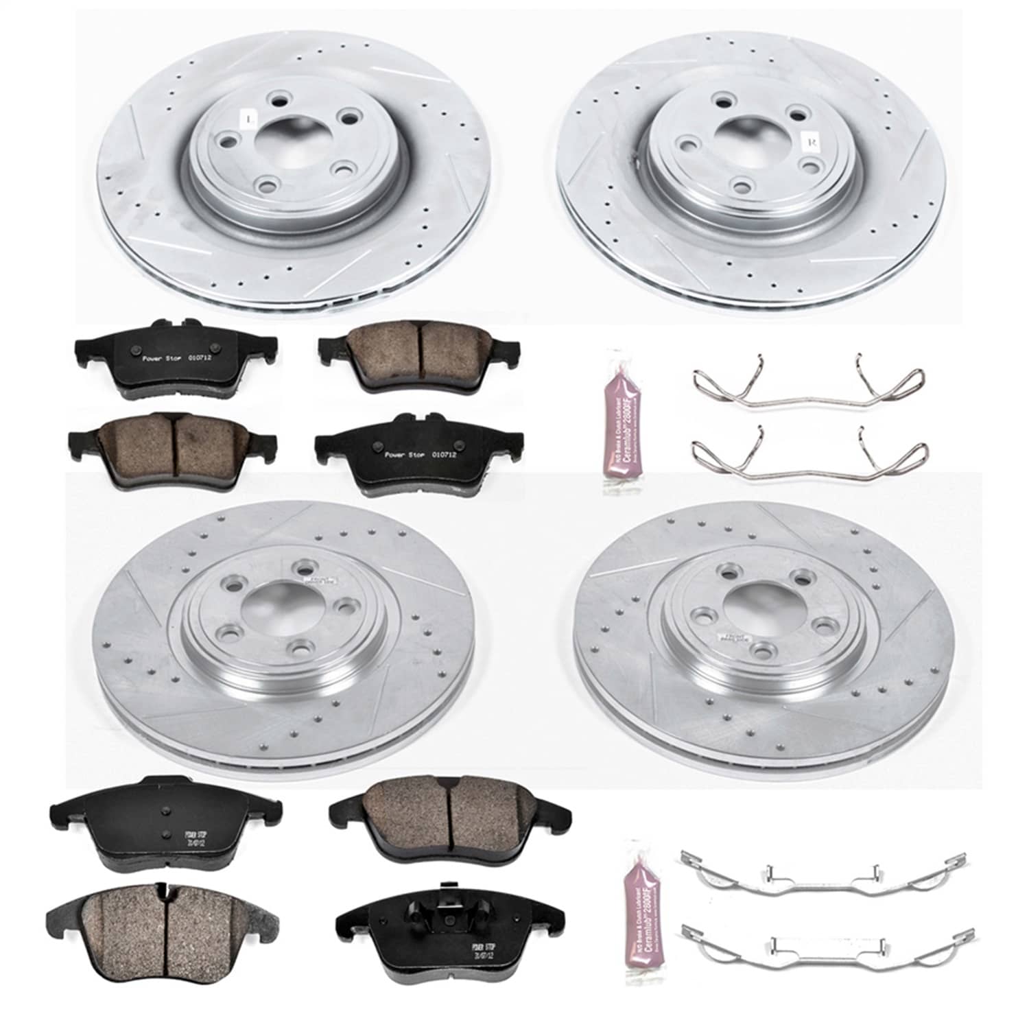 Power Stop - K5637 - Front and Rear - Disc Brake Pad and Rotor Kit