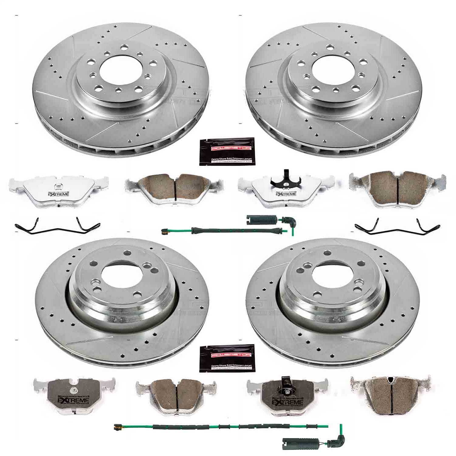 Power Stop - K5730-26 - Front and Rear - Disc Brake Pad and Rotor Kit