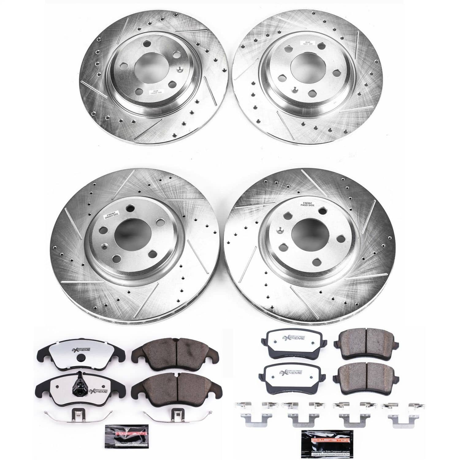 Power Stop - K5754-26 - Front and Rear - Disc Brake Pad and Rotor Kit