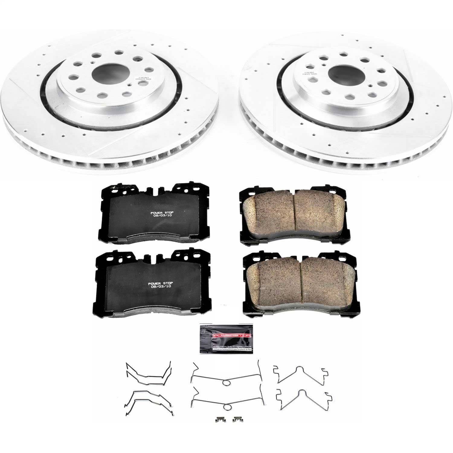 Power Stop - K5826 - Front - Disc Brake Pad and Rotor Kit