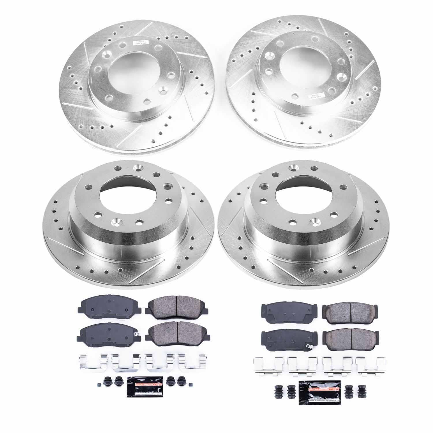 Power Stop - K5832 - Front and Rear - Disc Brake Pad and Rotor Kit