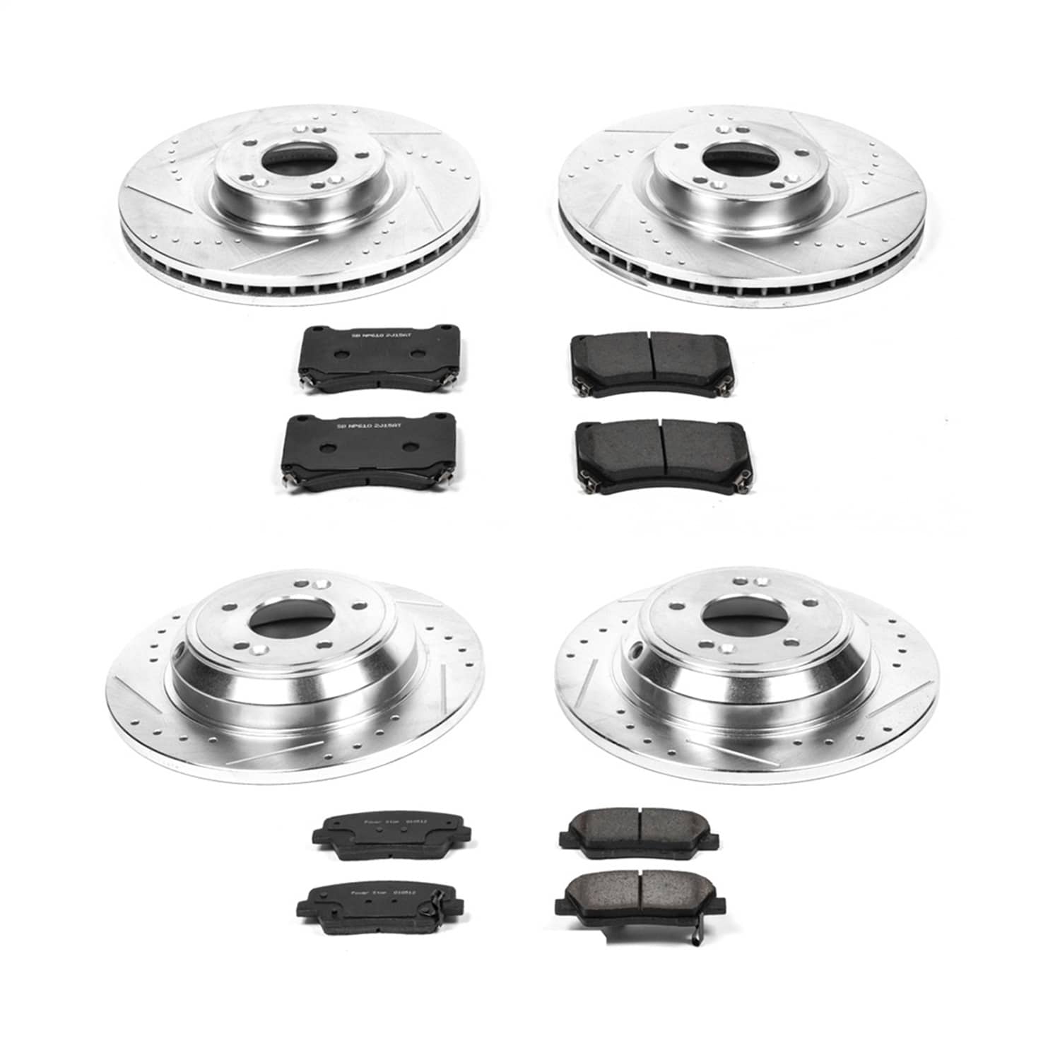 Power Stop - K5844 - Front and Rear - Disc Brake Pad and Rotor Kit