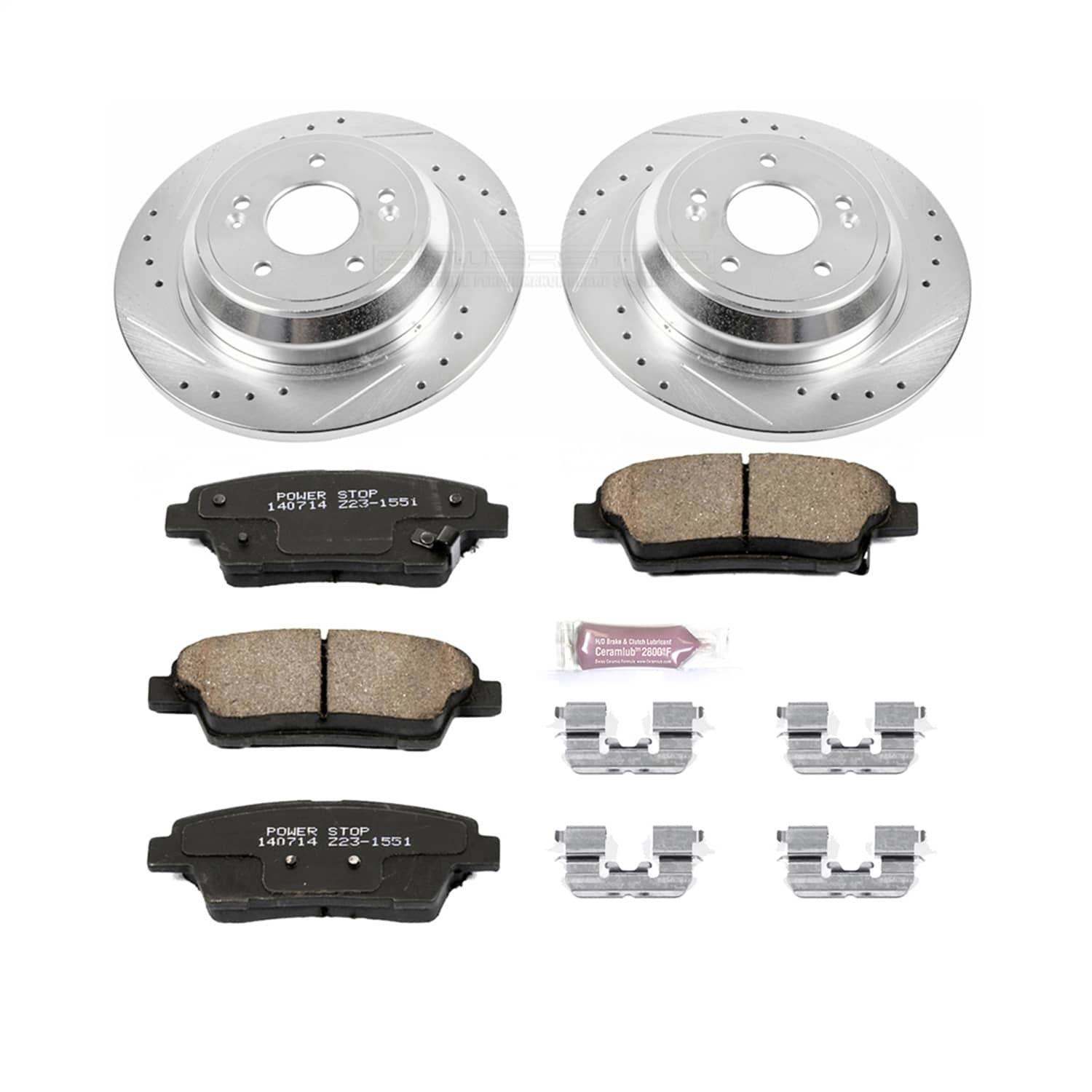 Power Stop - K5848 - Rear - Disc Brake Pad and Rotor Kit