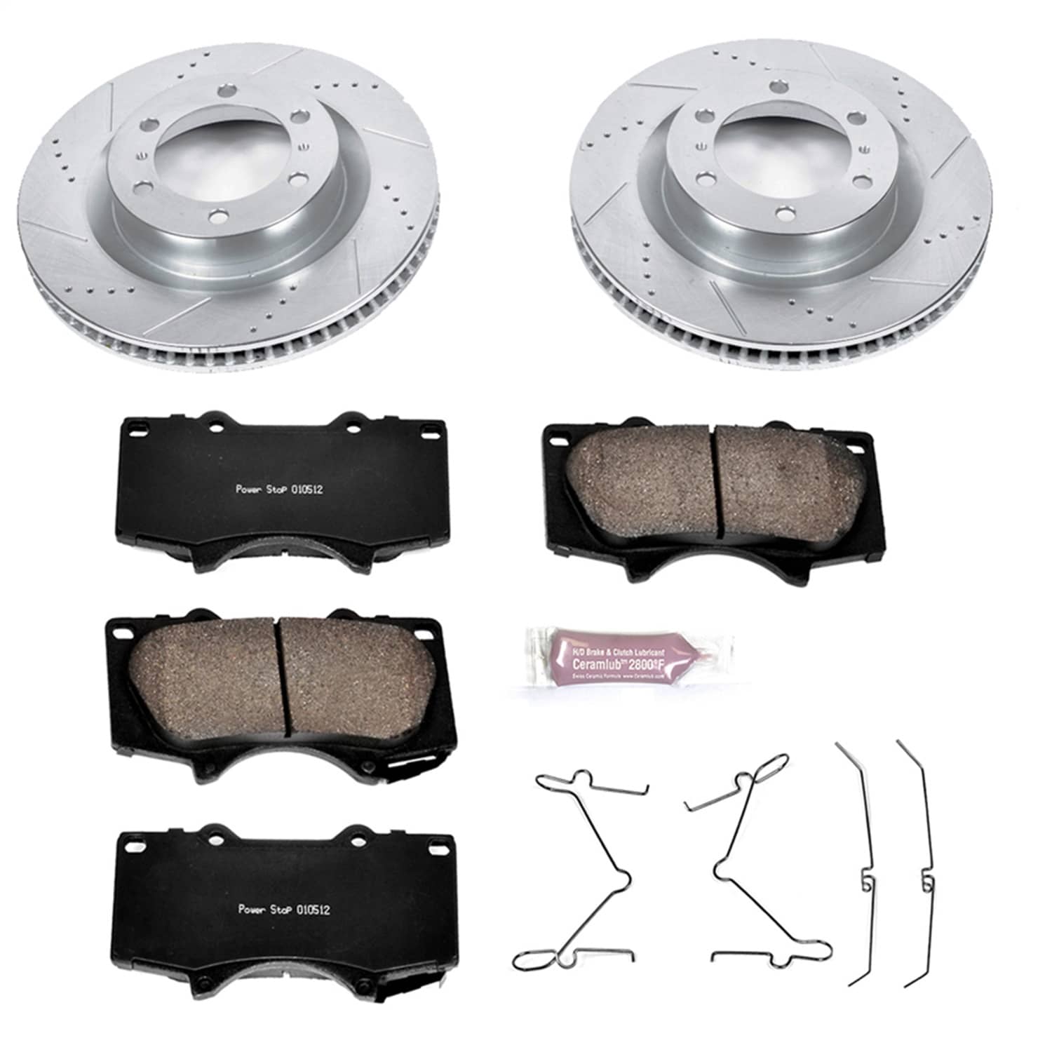 Power Stop - K5873 - Front - Disc Brake Pad and Rotor Kit