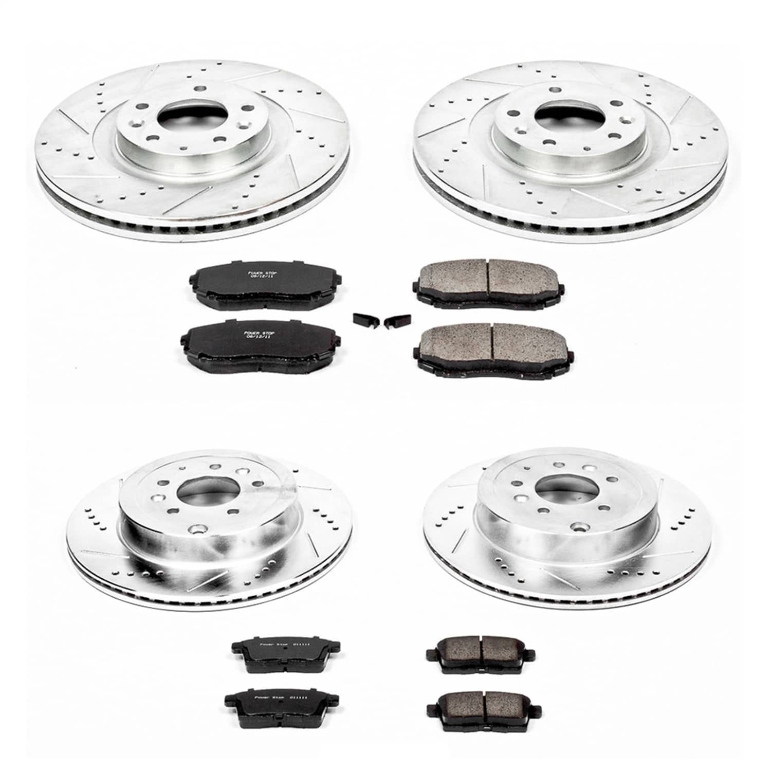 Power Stop - K5879 - Front and Rear - Disc Brake Pad and Rotor Kit