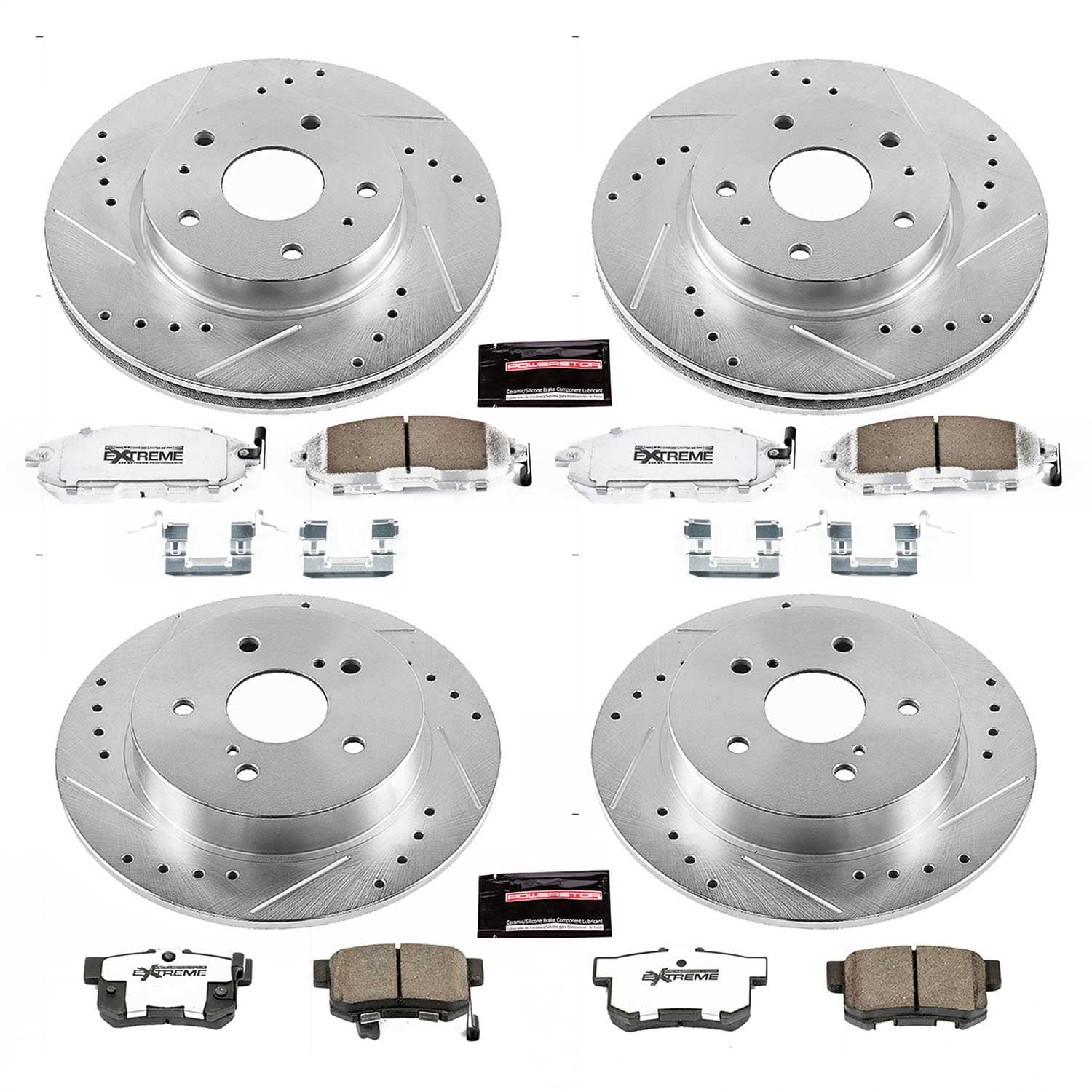 Power Stop - K5888-26 - Front and Rear - Disc Brake Pad and Rotor Kit