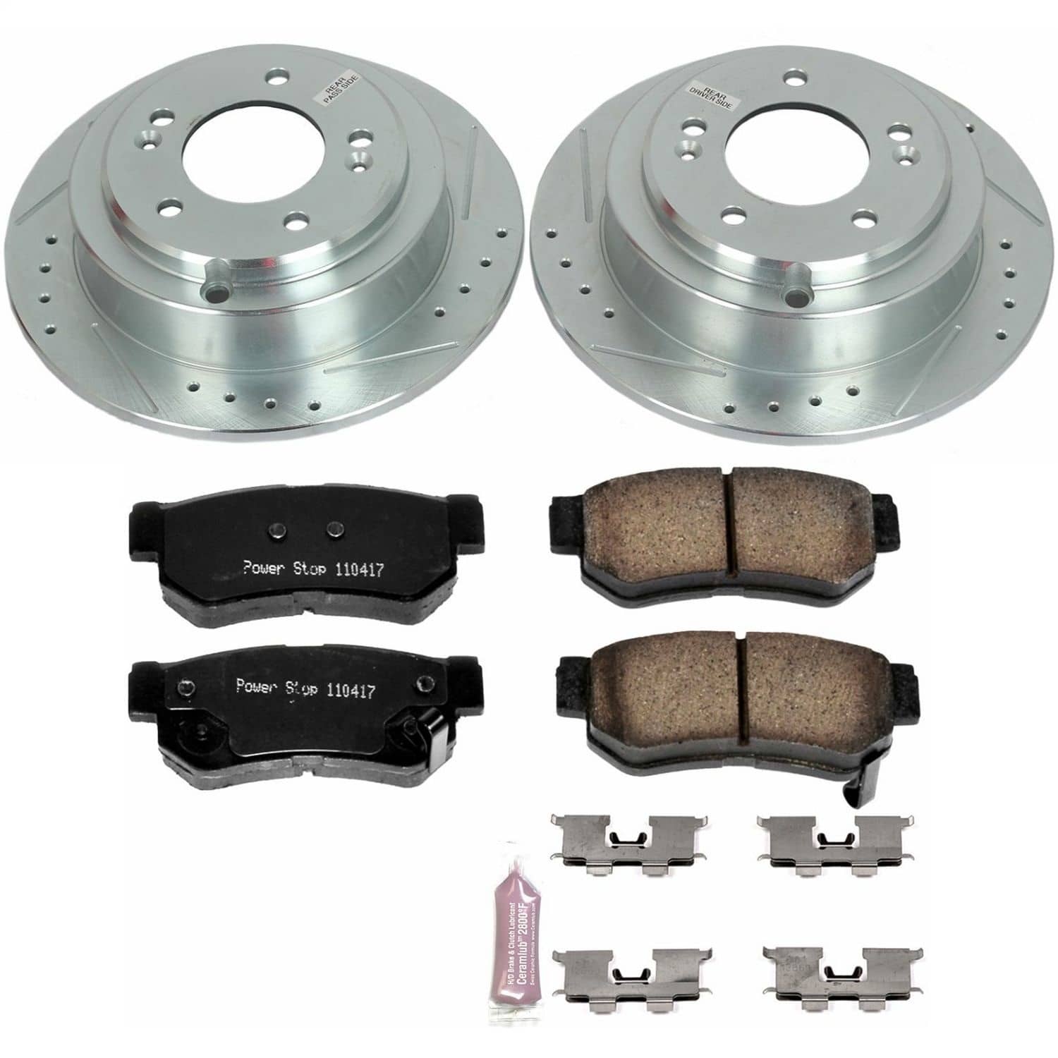Power Stop - K5917 - Rear - Disc Brake Pad and Rotor Kit