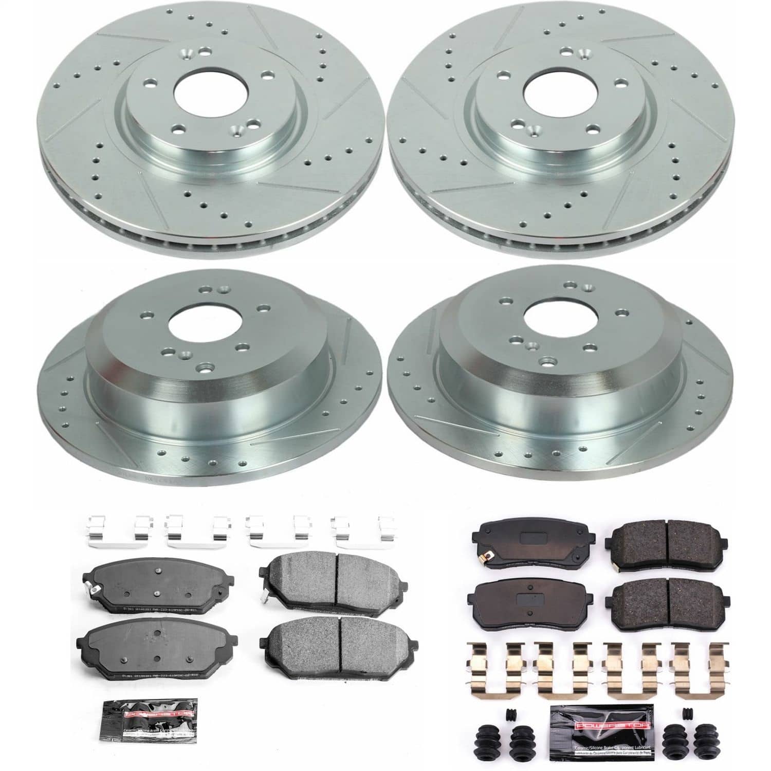 Power Stop - K5919 - Front and Rear - Disc Brake Pad and Rotor Kit
