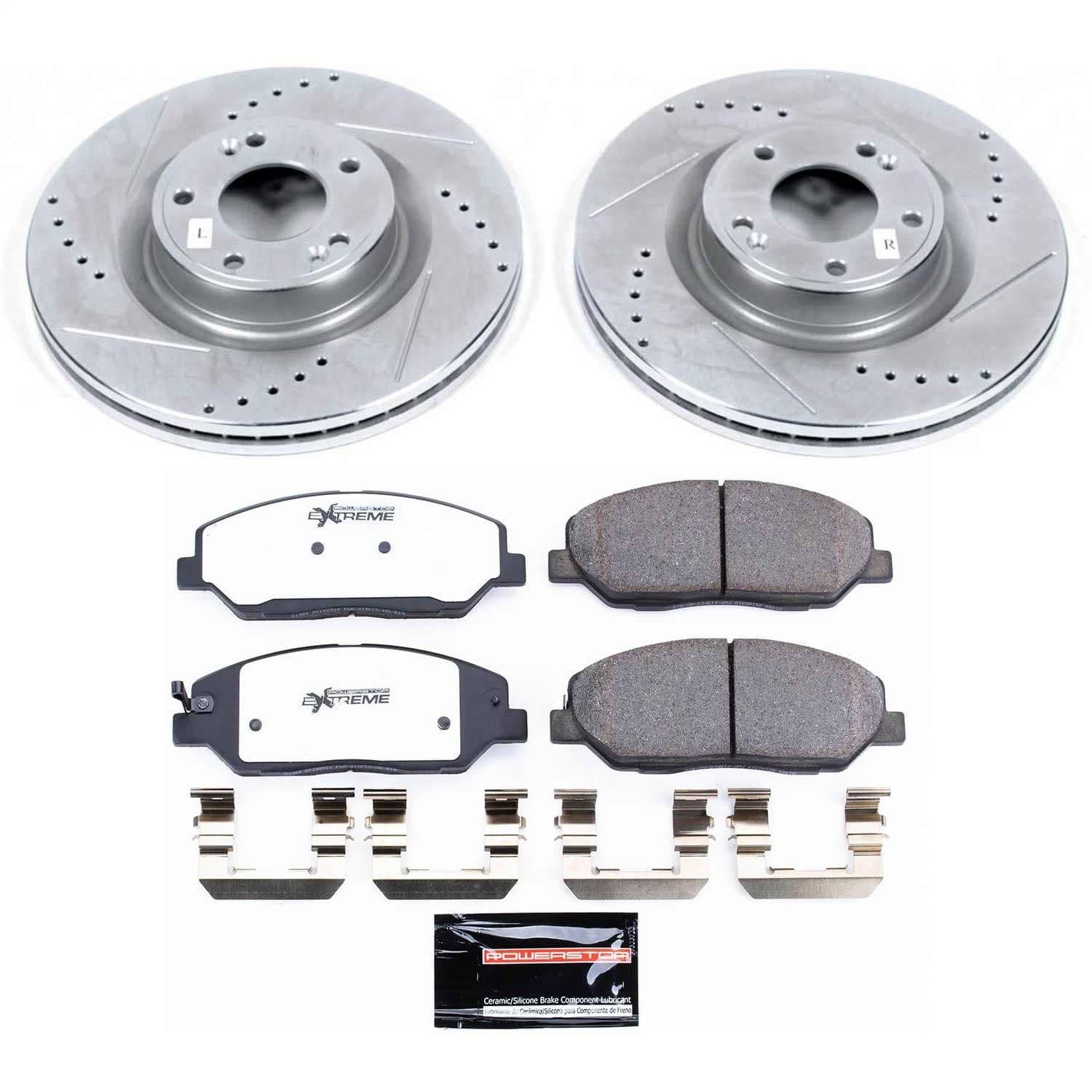 Power Stop - K5921-26 - Front - Disc Brake Pad and Rotor Kit