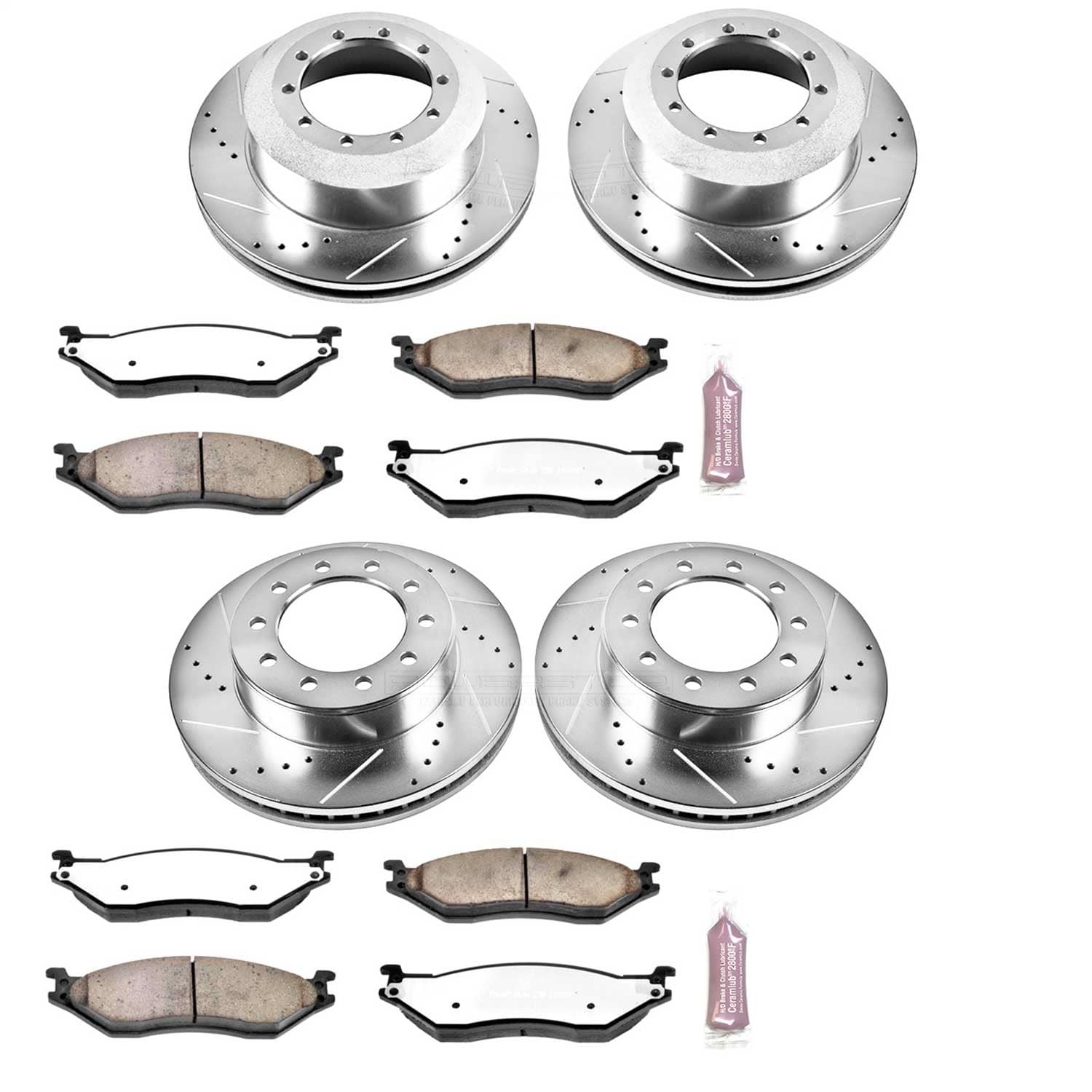 Power Stop - K5965-36 - Front and Rear - Disc Brake Pad and Rotor Kit