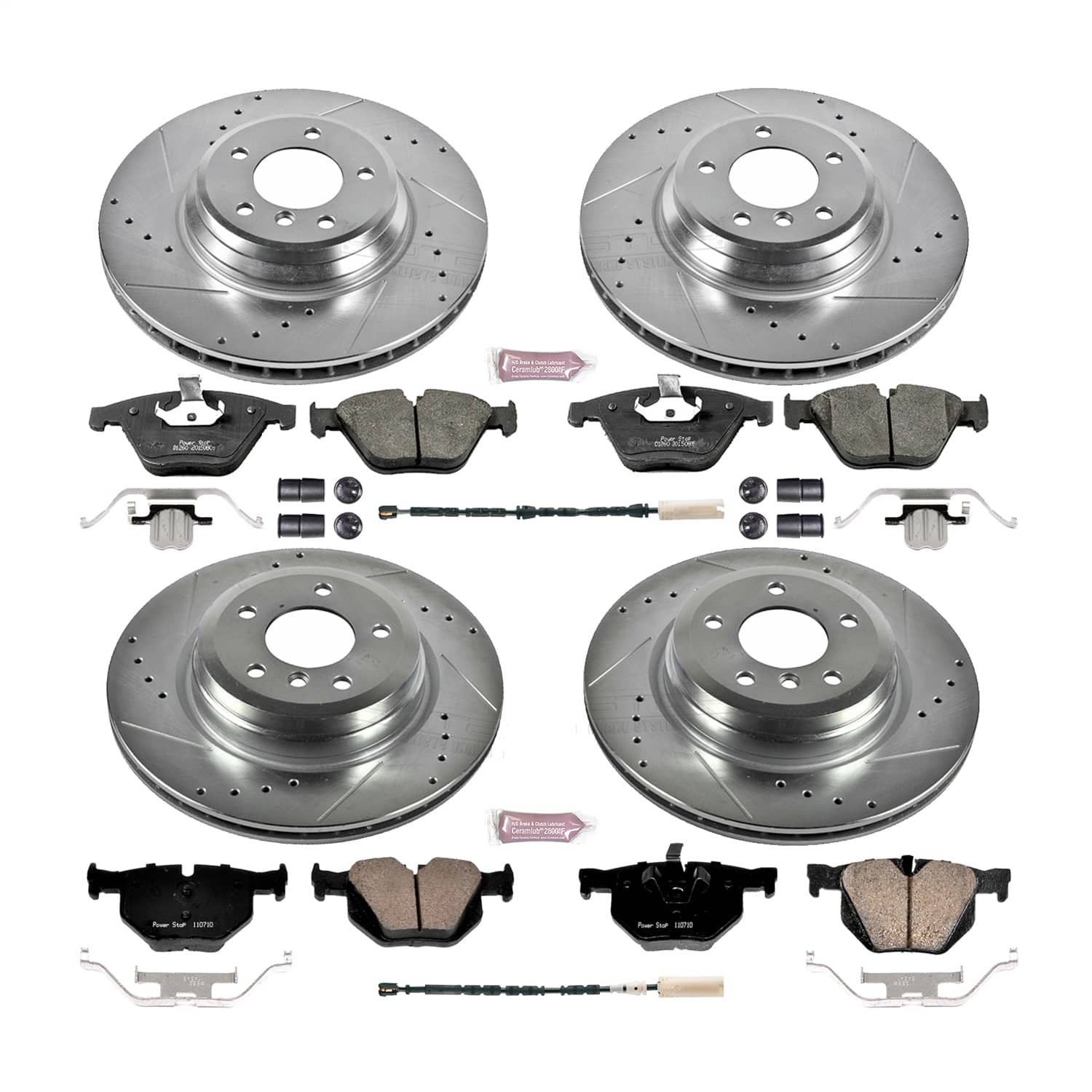 Power Stop - K6057 - Front and Rear - Disc Brake Pad and Rotor Kit