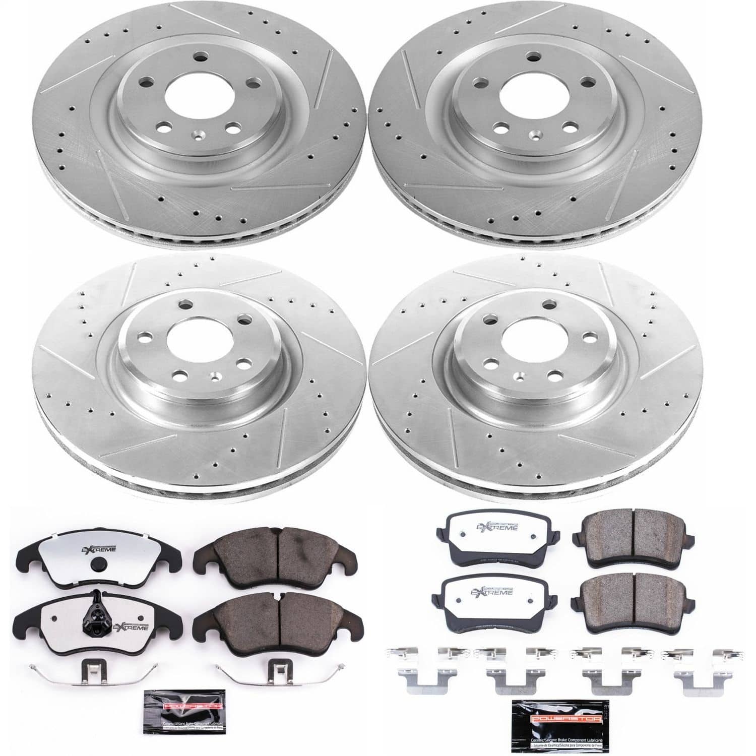 Power Stop - K6143-26 - Front and Rear - Disc Brake Pad and Rotor Kit